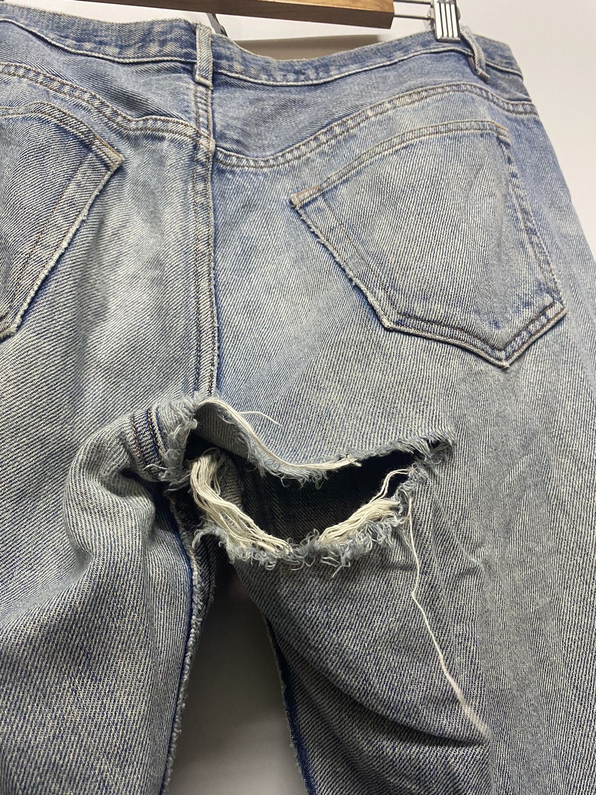 A.P.C. A.P.C Distressed Selvage Denim Jeans Pants Size US 34 / EU 50 - 11 Thumbnail