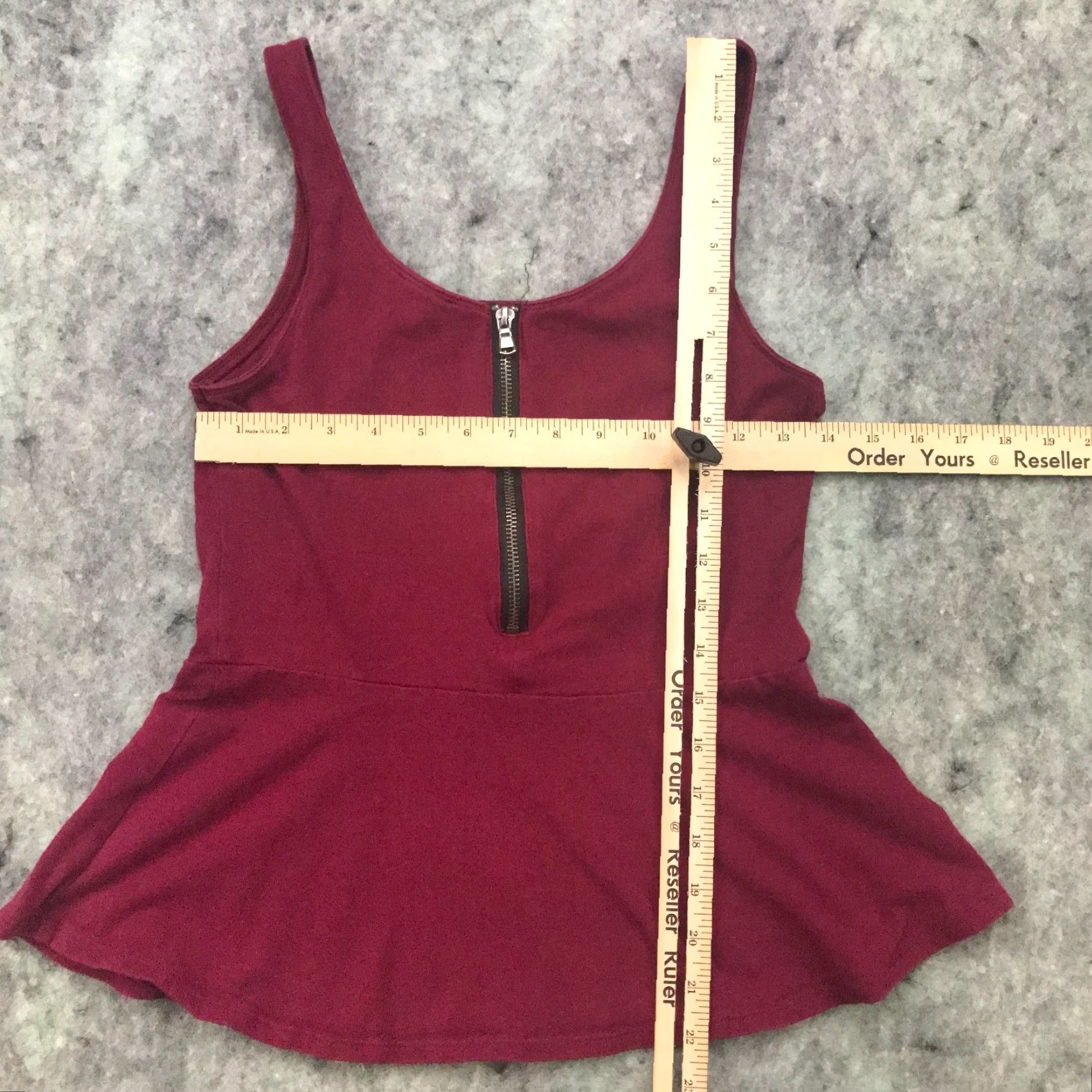 Express Express Womens Shirt Halter Sleeveless Swing Blouse Medium Burgundy Stretch Size M / US 6-8 / IT 42-44 - 5 Thumbnail