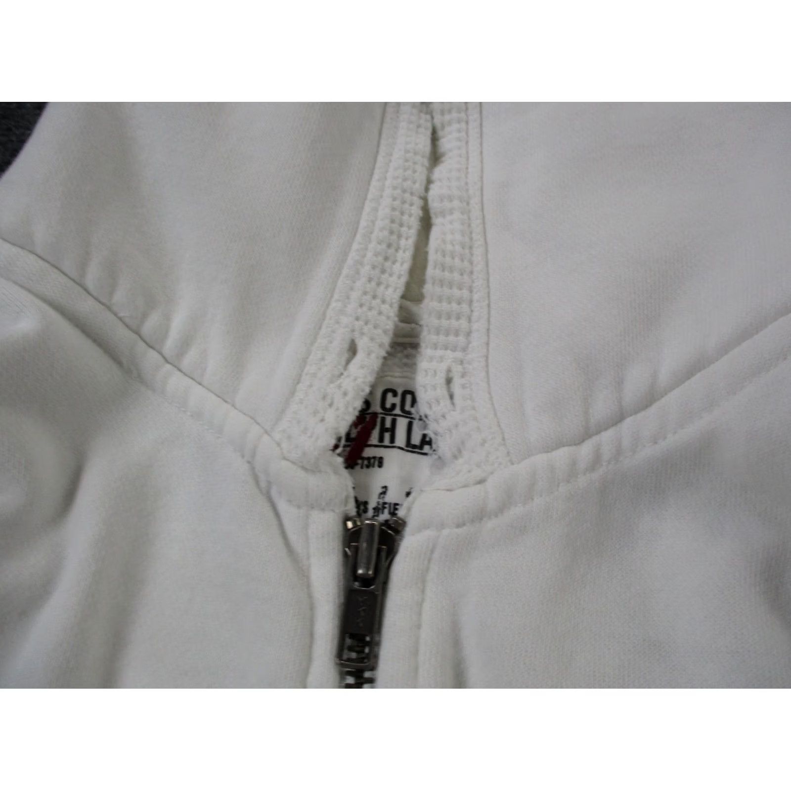 Polo Ralph Lauren VINTAGE Polo Ralph Lauren Hoodie Mens L White Jeans Jacket Grunge Y2K Spellout Logo Casual Size US L / EU 52-54 / 3 - 7 Thumbnail