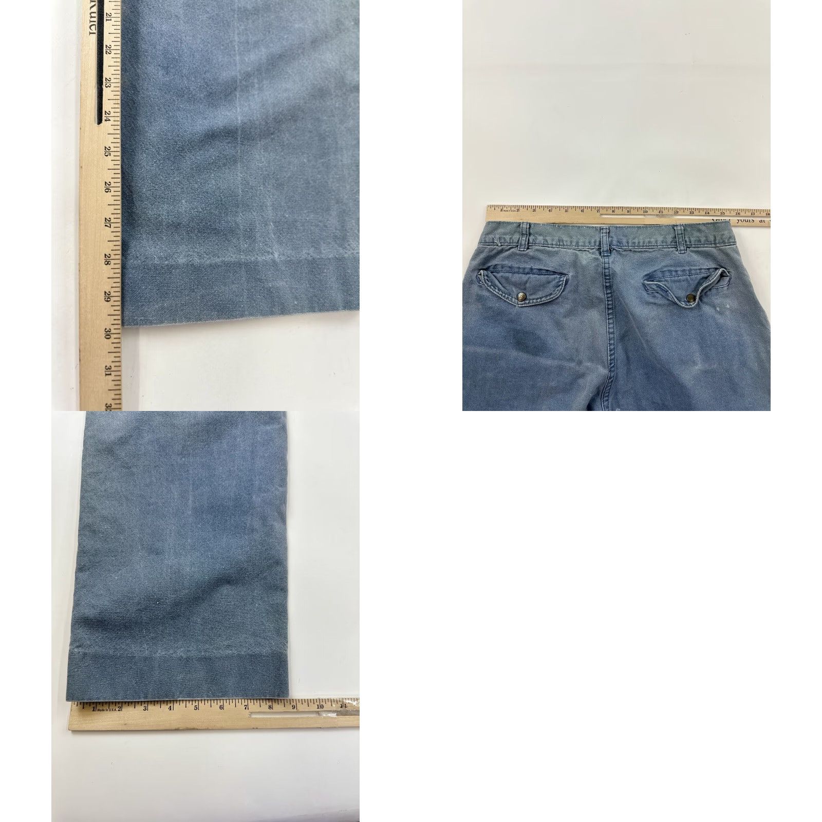 Vintage VINTAGE Graffiti Jeans Men 31x30 Blue Wide-Leg 80s Relaxed Fit 34 Tag HK Mens Size US 31 - 8 Thumbnail