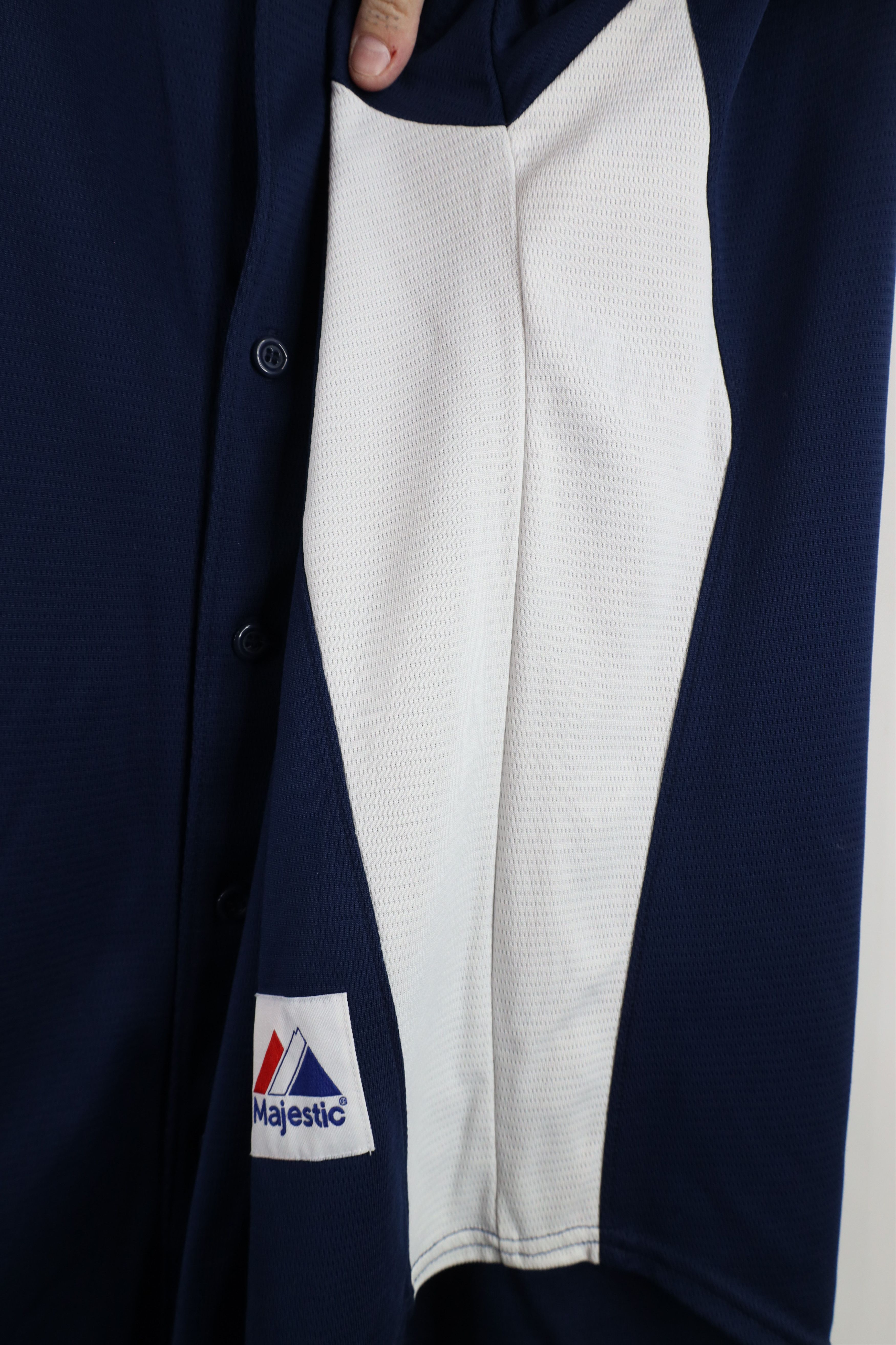 Majestic × Vintage Vintage Majestic Detroit Tigers Baseball Jersey Blue #15 Size US XXL / EU 58 / 5 - 11 Thumbnail
