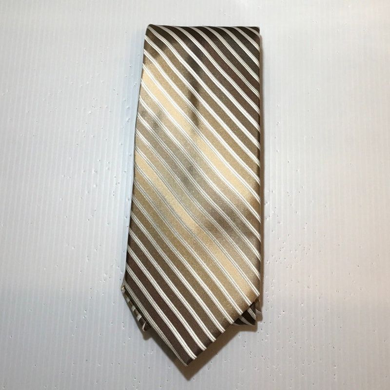 Other Joseph Abboud Gold Striped Silk Men Necktie Size ONE SIZE - 1 Thumbnail
