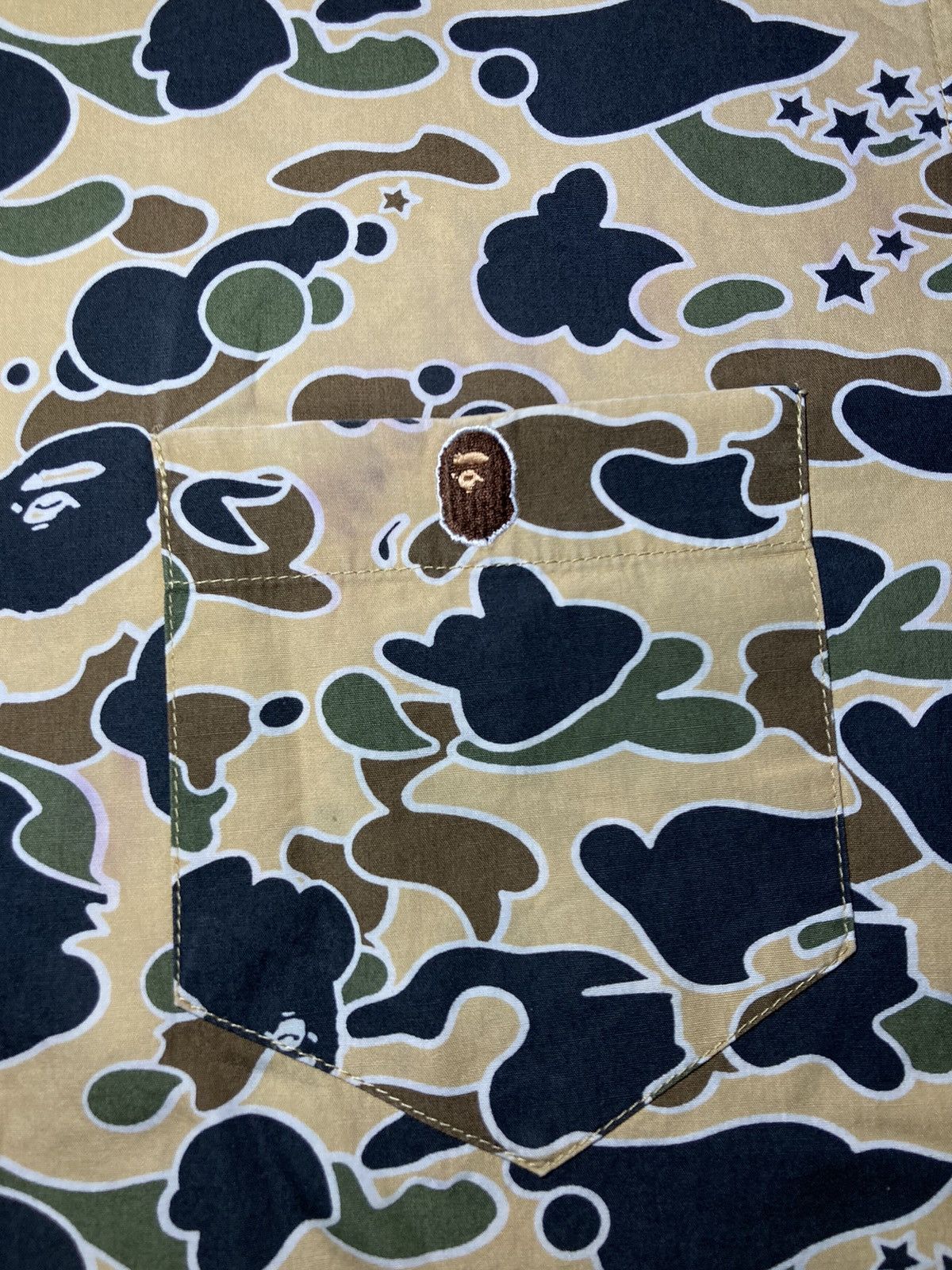 Bape 2003 Bape Psyche Camo Button Up Crazy First Camo OG Vintage Size US L / EU 52-54 / 3 - 7 Thumbnail