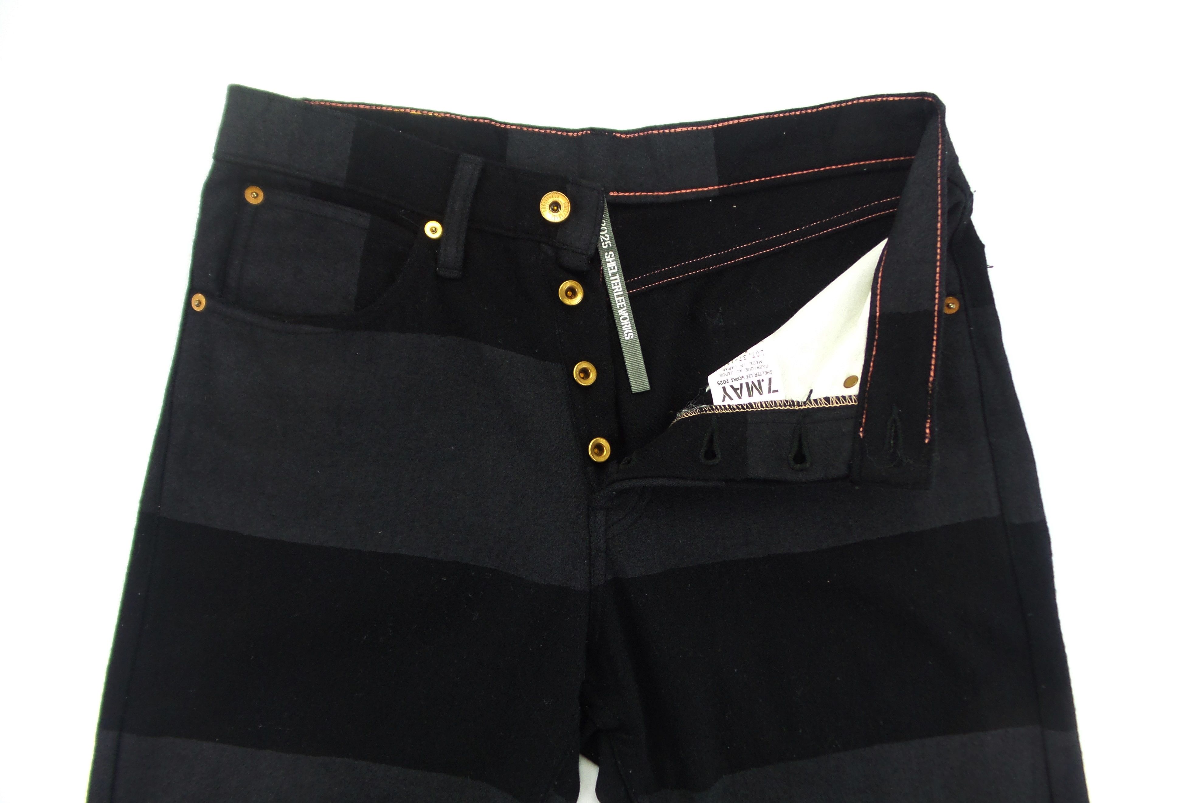 Designer × Japanese Brand 7.May.2025 Shelter Lee Works Light Weight Wool Jeans W30xL42 Size US 31 - 2 Thumbnail