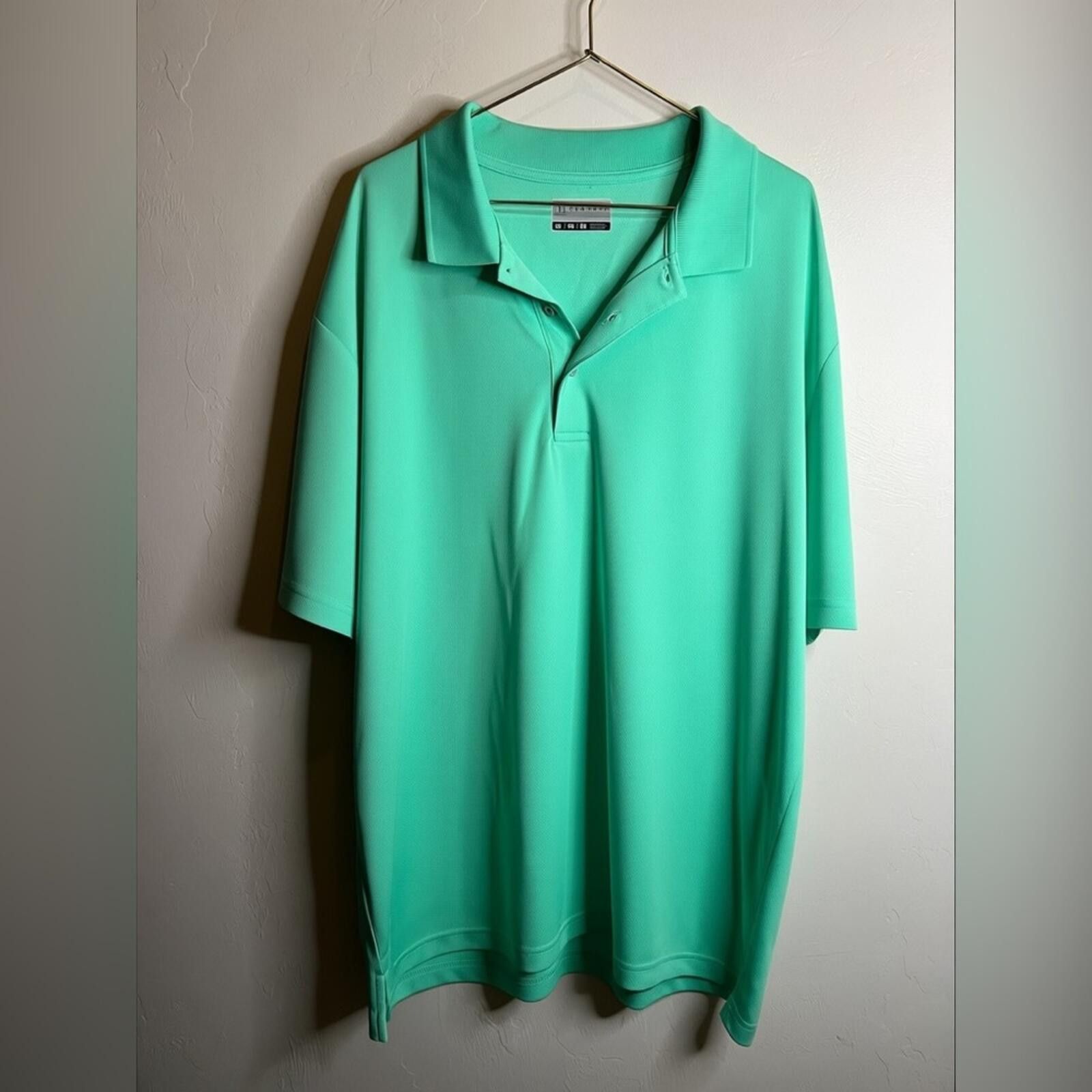 PGA Tour Men's XL PGA Tour Mint Teal Golf Polo Size US XL / EU 56 / 4 - 1 Thumbnail