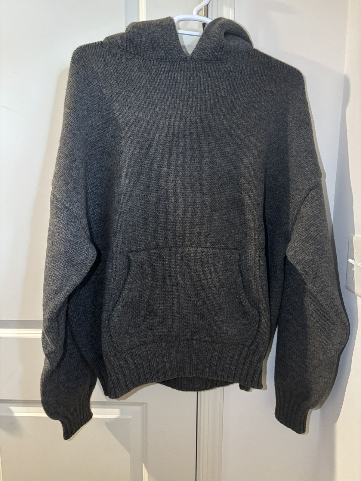 Fear of God Fear of God Seventh Collection Knit Hoodie Grey Size 