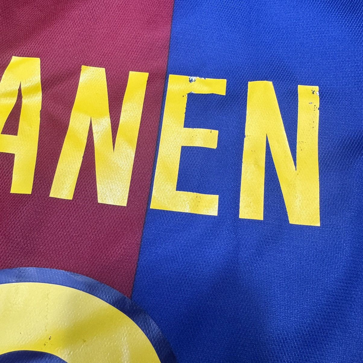 Nike × Vintage Barcelona 98/99 home shirt #10 Litmanen Size US L / EU 52-54 / 3 - 8 Thumbnail