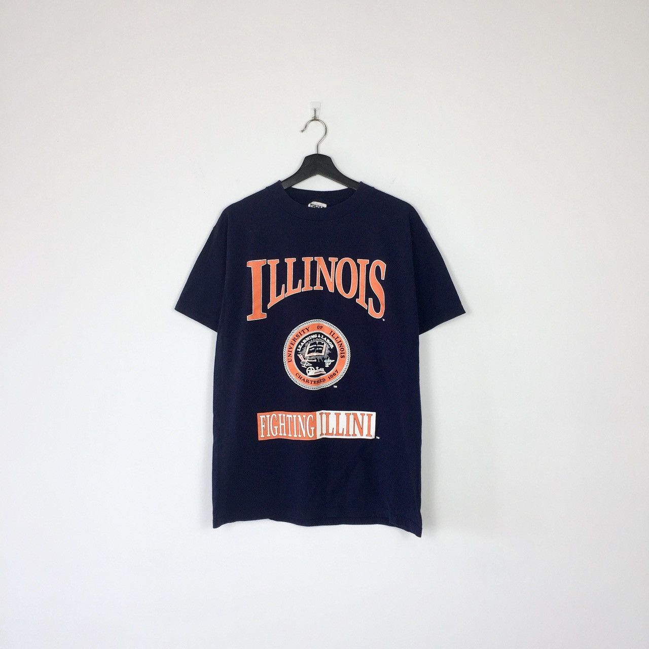 Vintage VINTAGE ILLINOIS FIGHTING ILLINI TEE Size US L / EU 52-54 / 3 - 1 Thumbnail