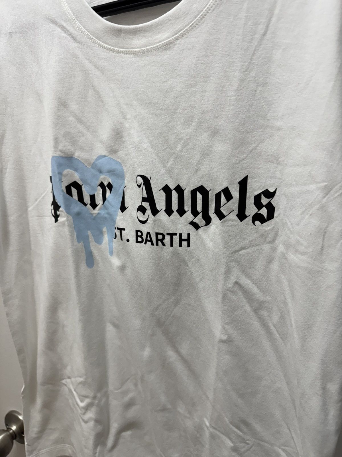 Palm Angels Palm Angels Heart Graffiti Logo White T-Shirt Streetwear Size US M / EU 48-50 / 2 - 3 Thumbnail