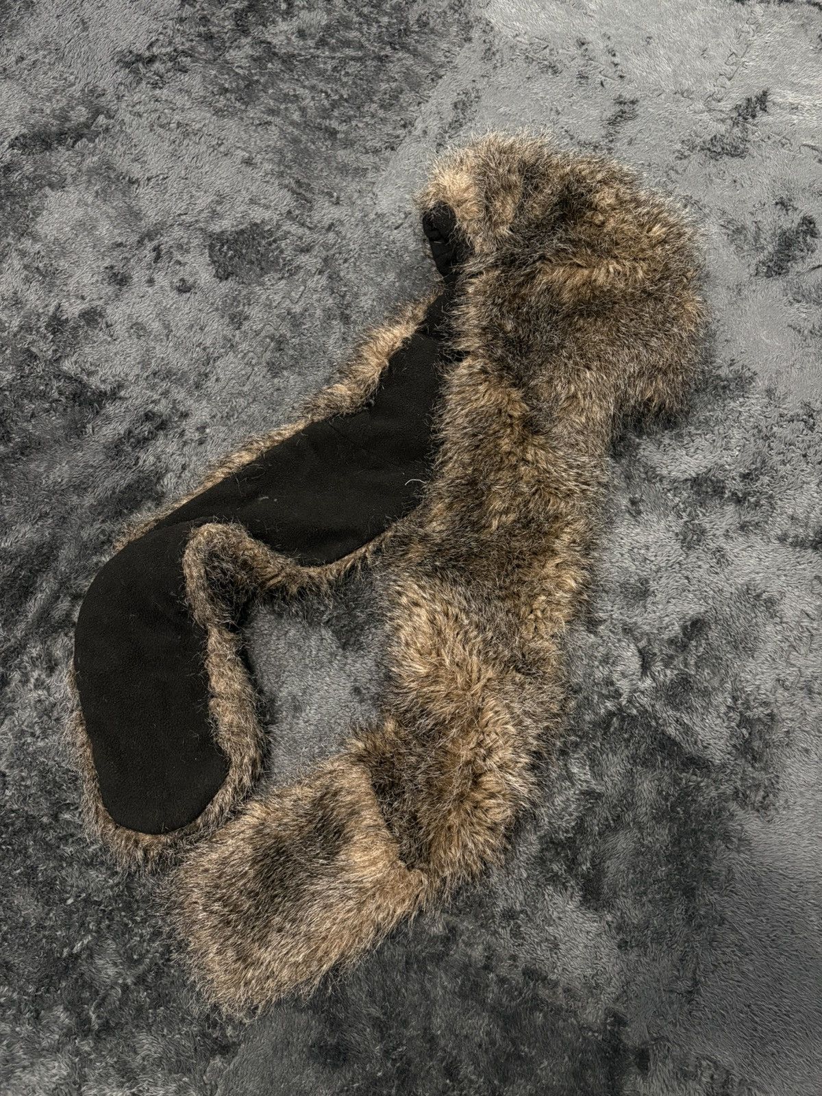 Japanese Brand Ushanka Y2K Trapper Hat Furry Mohair Fuzzy Fur Hat Size ONE SIZE - 2 Thumbnail