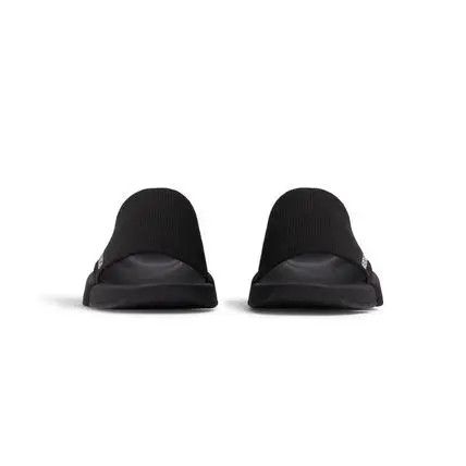 Balenciaga o1srvl11e0426 Speed 2.0 Recycled Knit Slide Sandals in Black Size US 11 / EU 44 - 3 Thumbnail