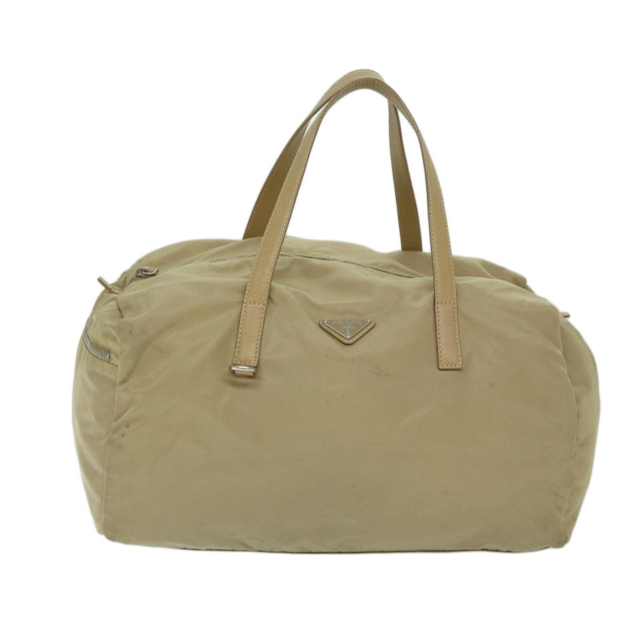 Prada Tessuto Beige Synthetic Handbag (Pre-Owned) Size ONE SIZE - 1 Thumbnail