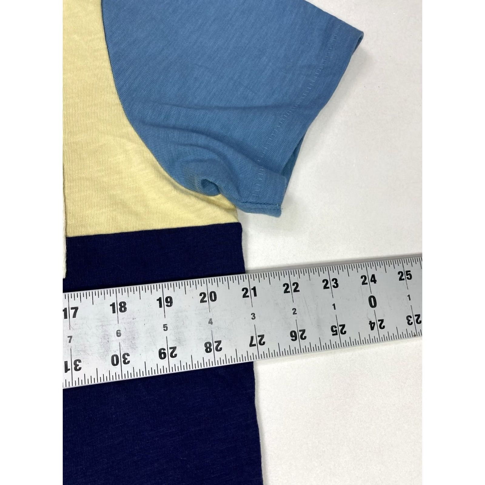J.Crew J.CREW T-Shirt Shirt Crew Neck Multicolor Colorblock Pocket Men Medium Slub Cotton Short Sleeve AX586 Size US M / EU 48-50 / 2 - 7 Thumbnail