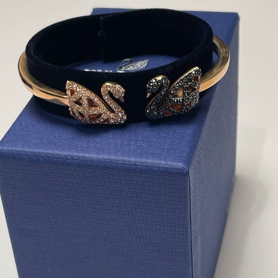 Swarovski Swarovski Facet Swan Bangle Bracelet Multi Color, Size Small Size ONE SIZE - 7 Thumbnail