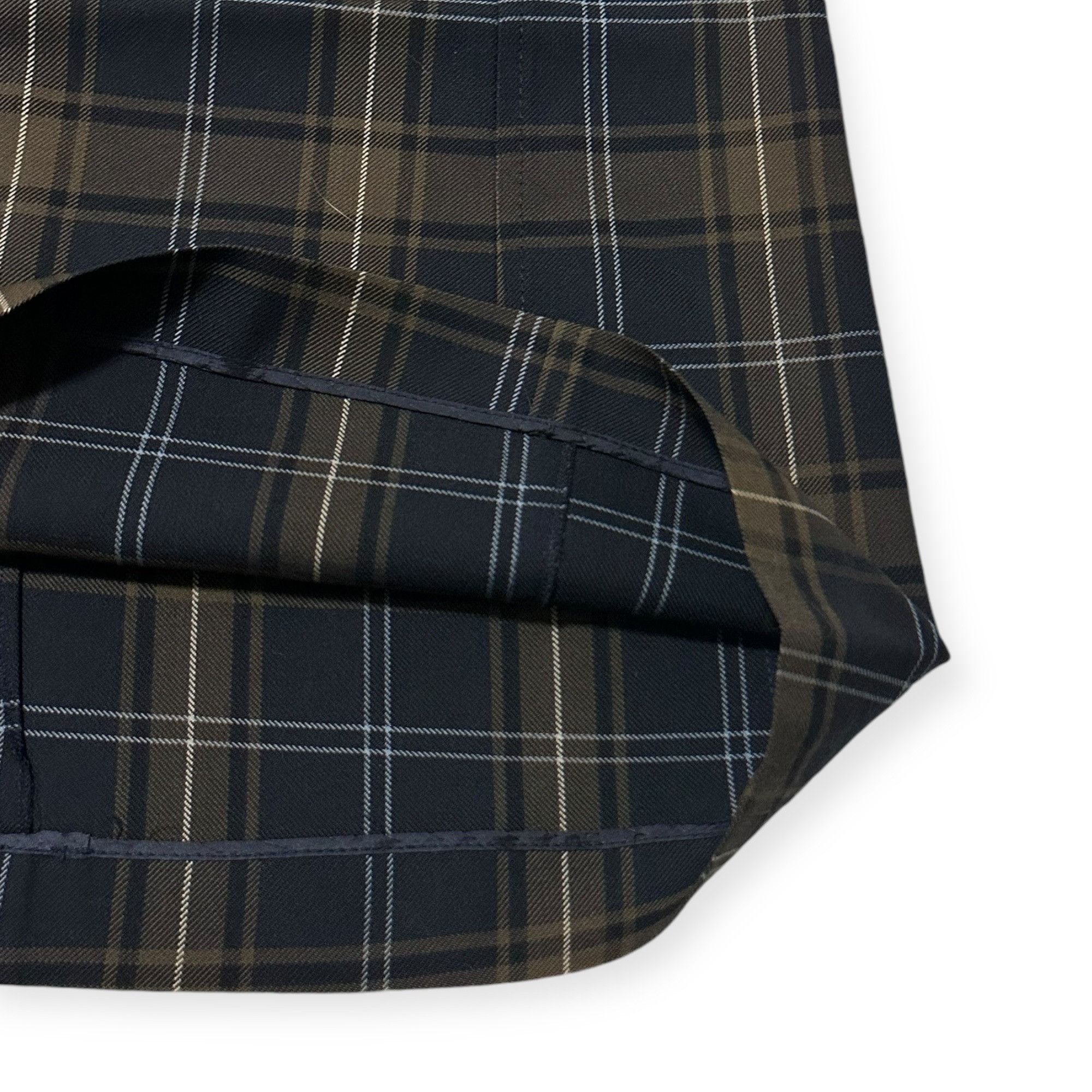 Miu Miu Miu Miu Tartan Wool A-Line Skirt Size 44 Size 30" / US 8 / IT 44 - 8 Thumbnail