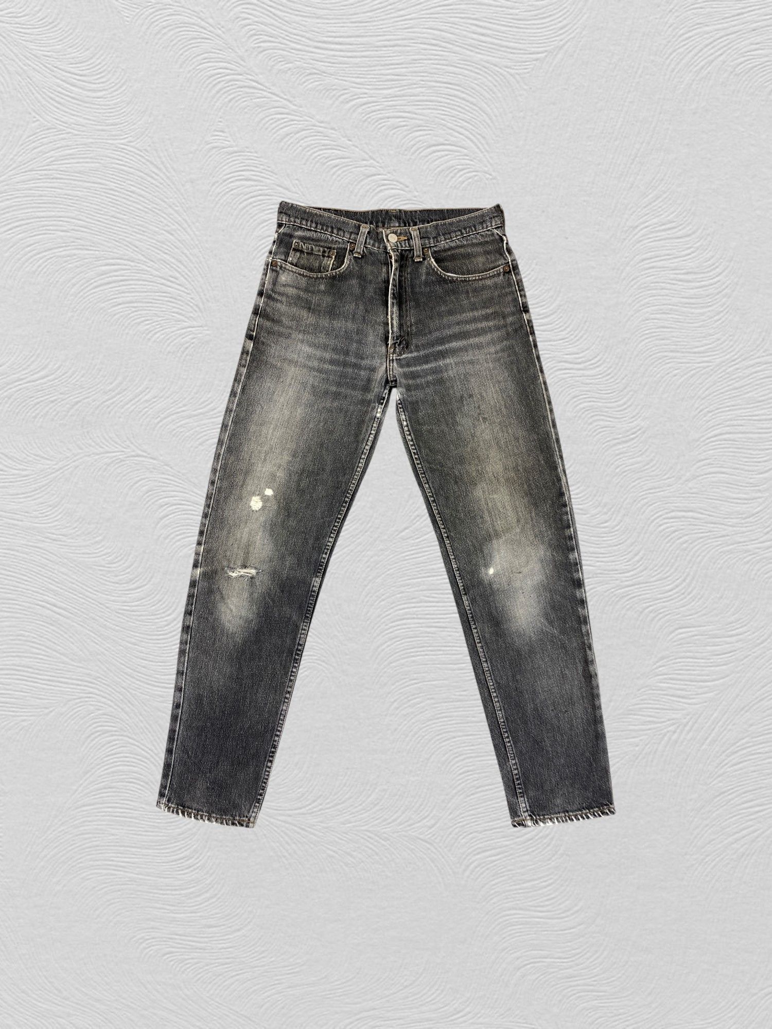 Japanese Brand Black Distressed Vintage Levi's 626 30x29.5 Denim -JN1052 Size US 30 / EU 46 - 1 Thumbnail