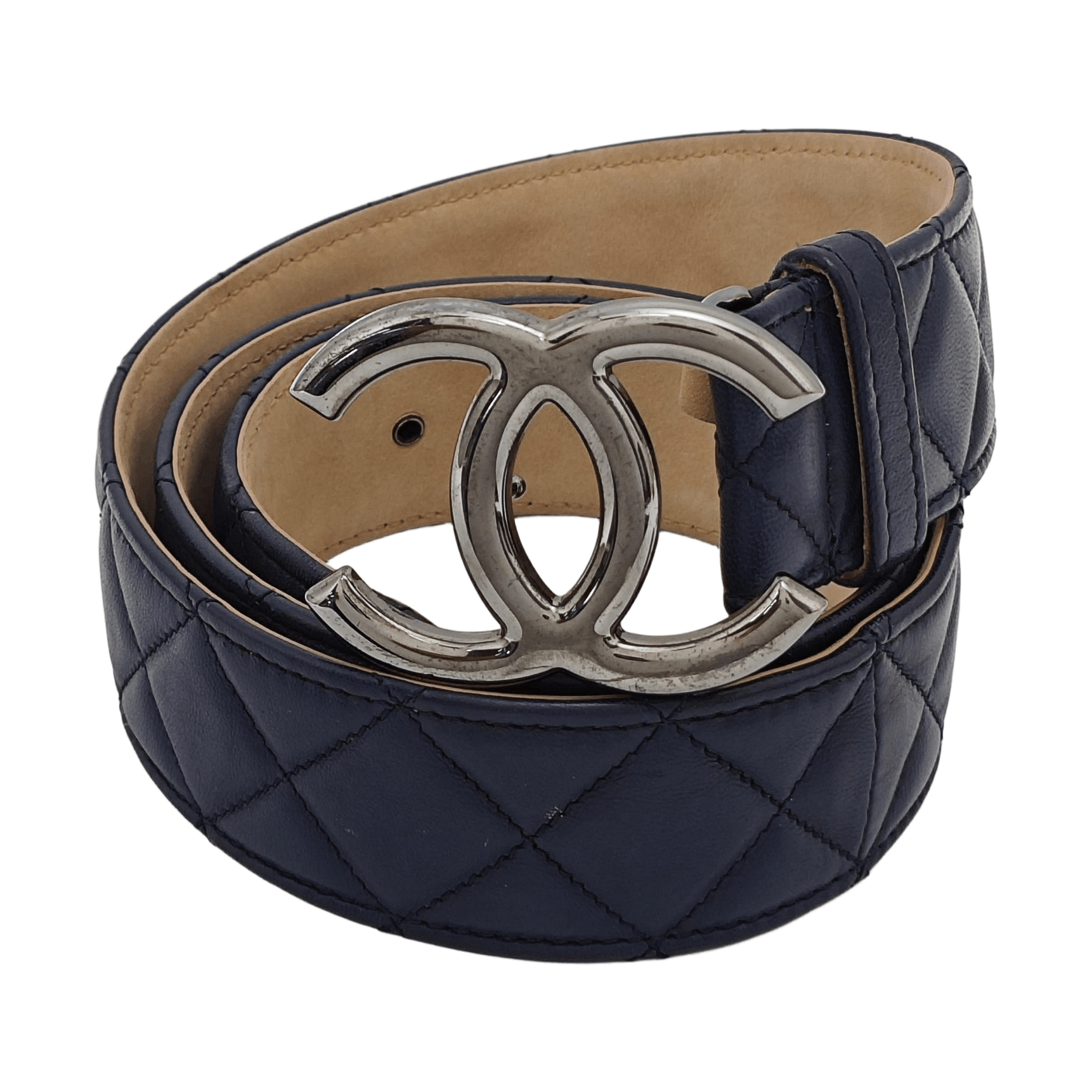 Chanel Chanel Quilted Leather CC Logo Belt Size ONE SIZE - 1 Thumbnail