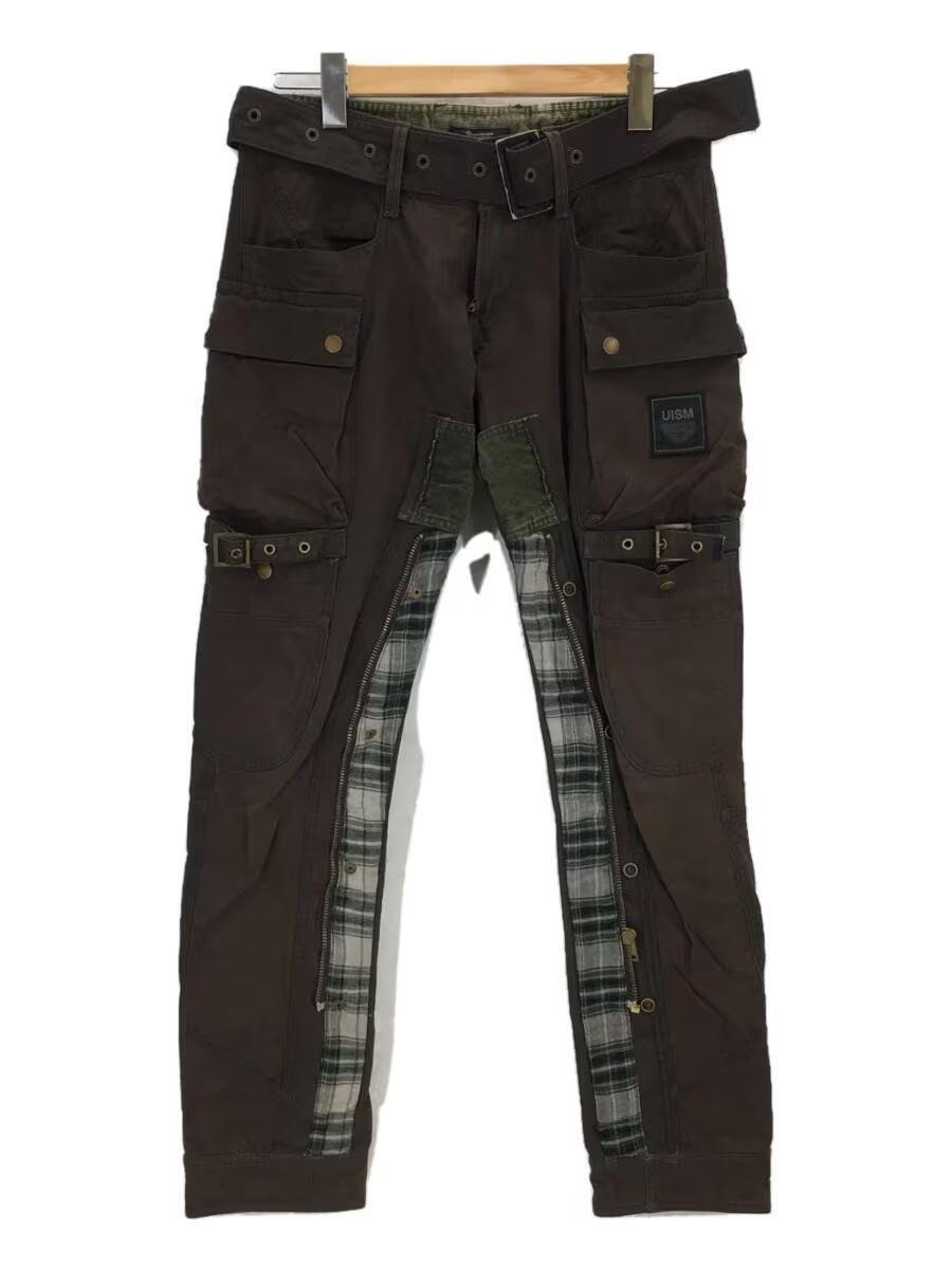 Pre-owned Undercover Aw08 Wax Oil Bondage Cargo Pants In Brown