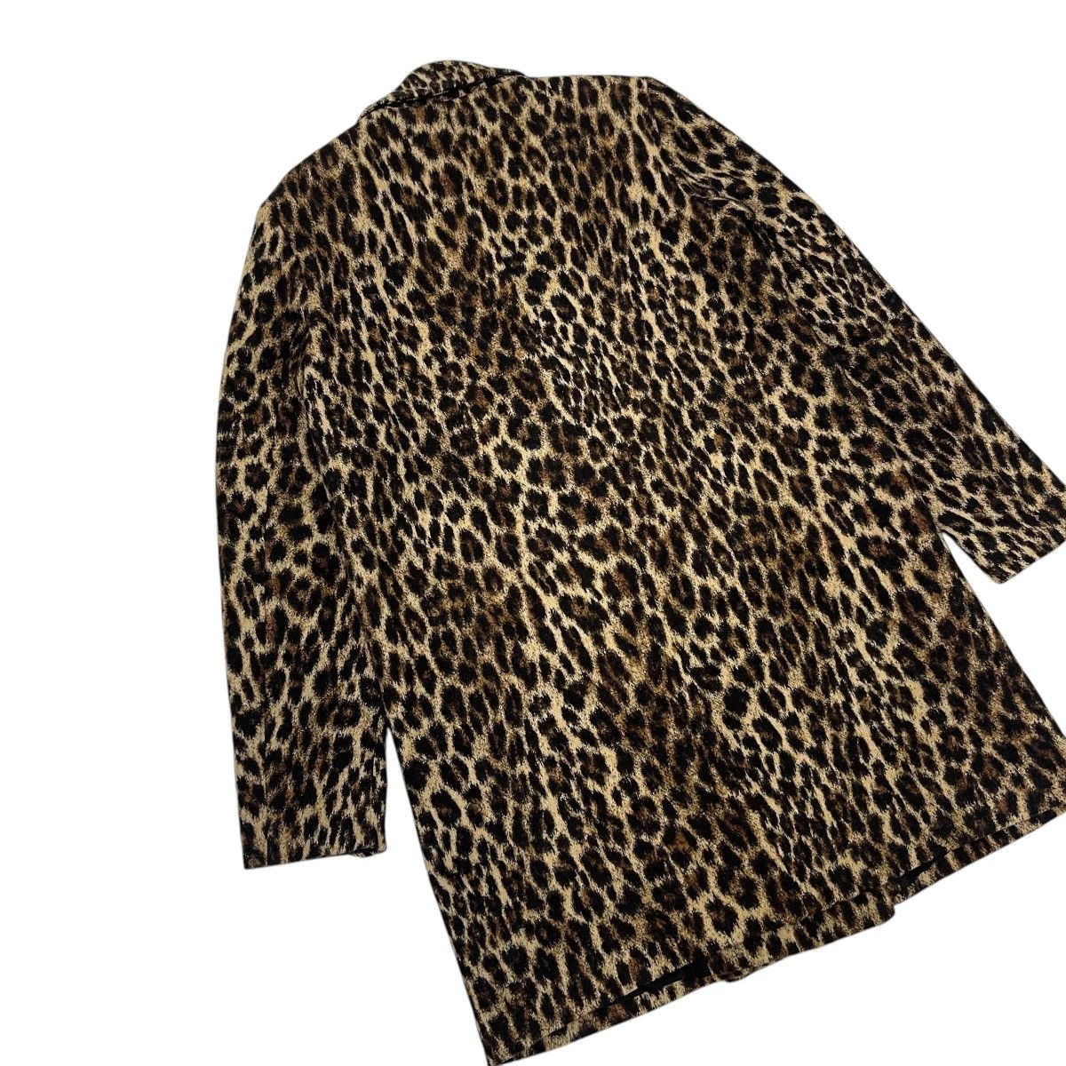 Zara 🔥Vintage Zara Leopard Wool Coat Jacket Size M / US 6-8 / IT 42-44 - 11 Thumbnail