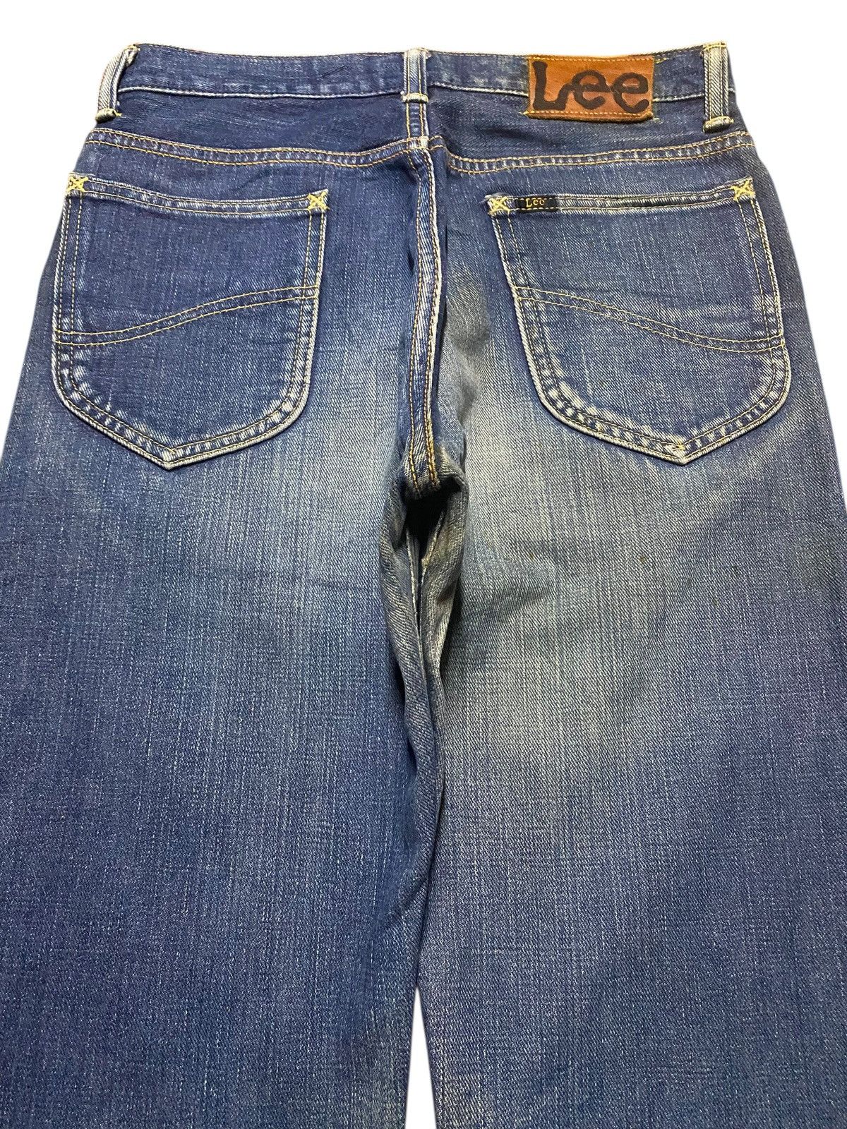 Lee Lee Japan Half Selvedge Blue Wash Distressed Jeans Size US 28 / EU 44 - 4 Thumbnail