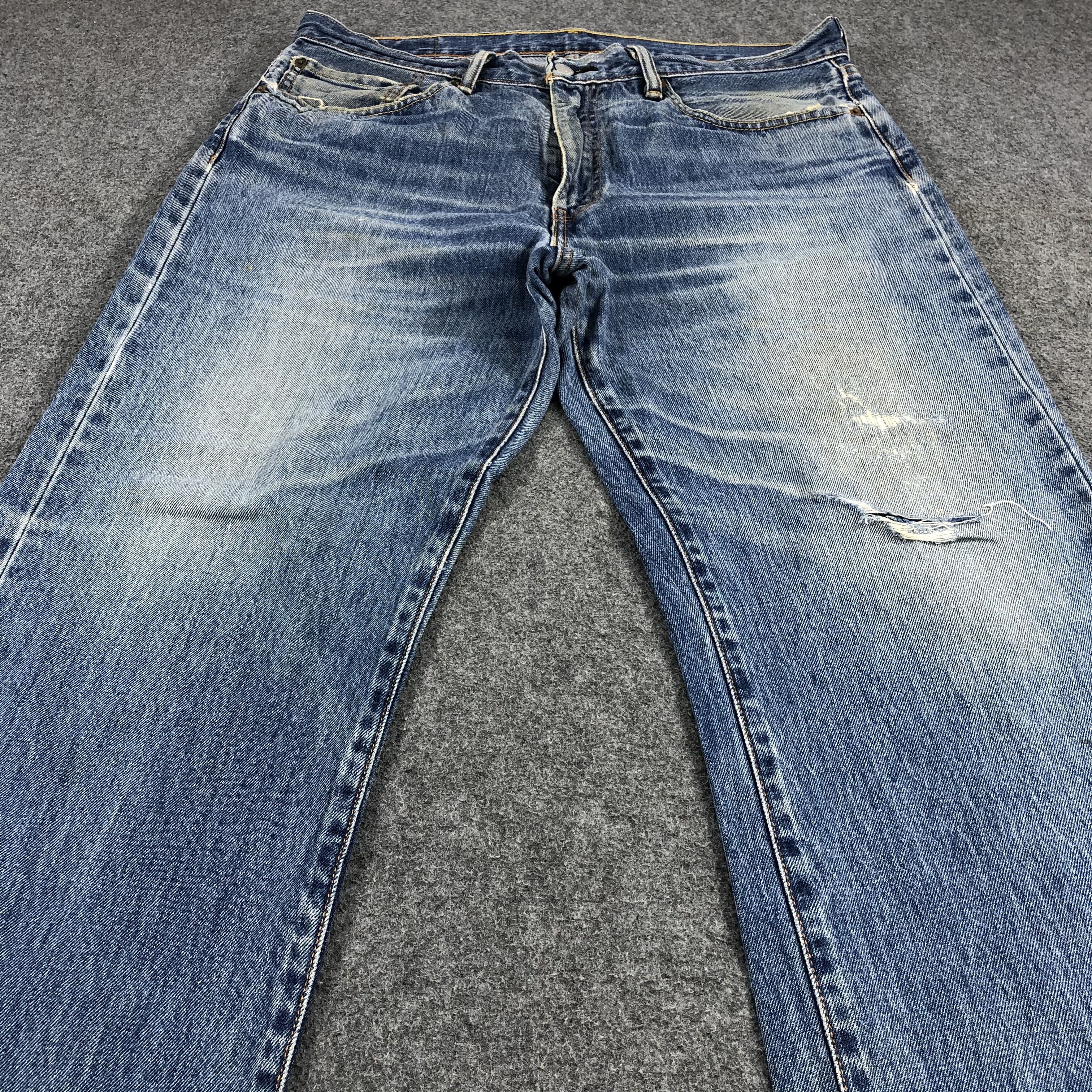 Levi's Vintage Blue Wash Levis 751 Jeans-JM1133 Size US 37 - 3 Thumbnail