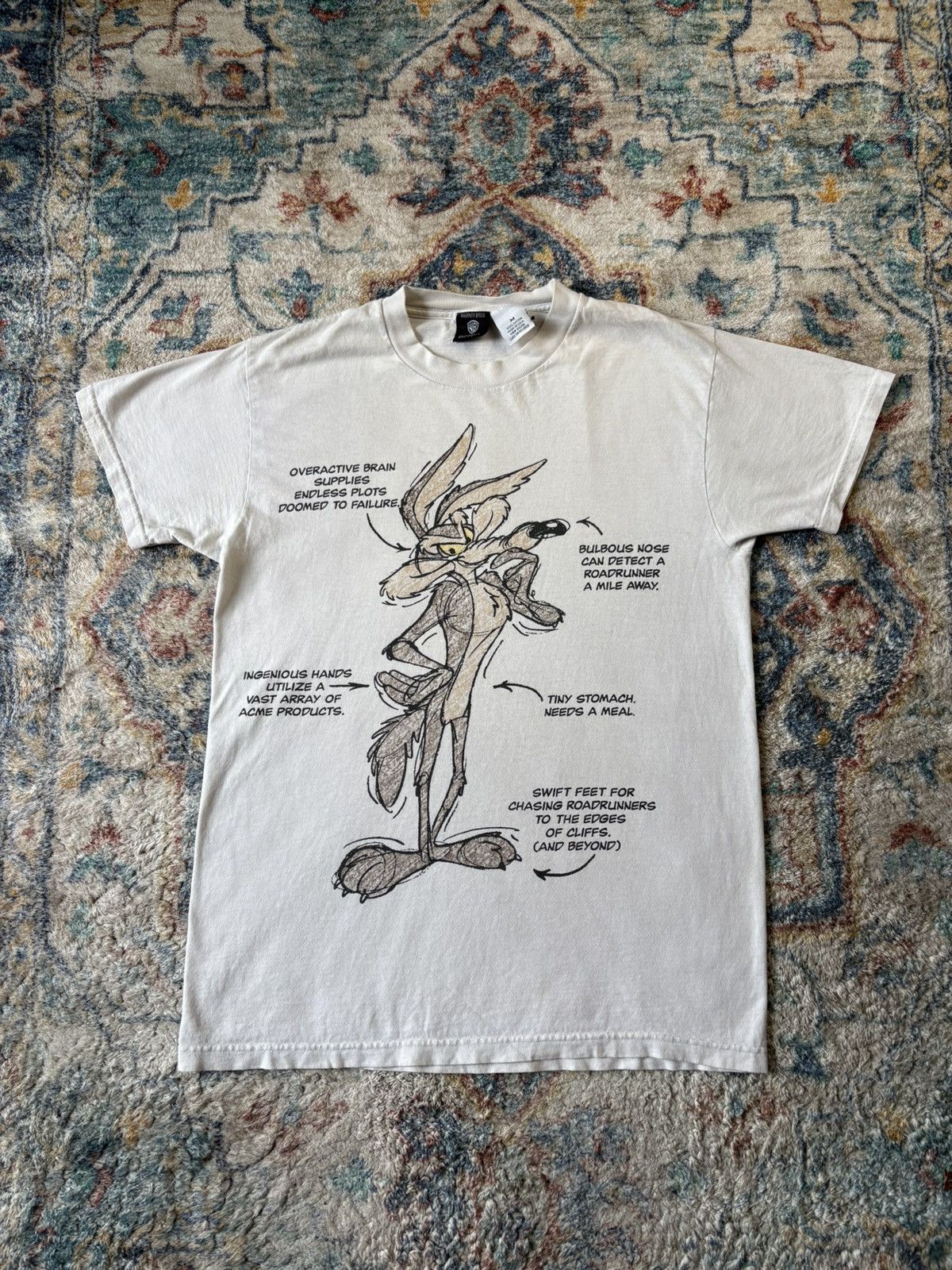 Warner Bros Vintage Warner Bros Wil-E Coyote Features T-shirt Medium Size US M / EU 48-50 / 2 - 1 Thumbnail