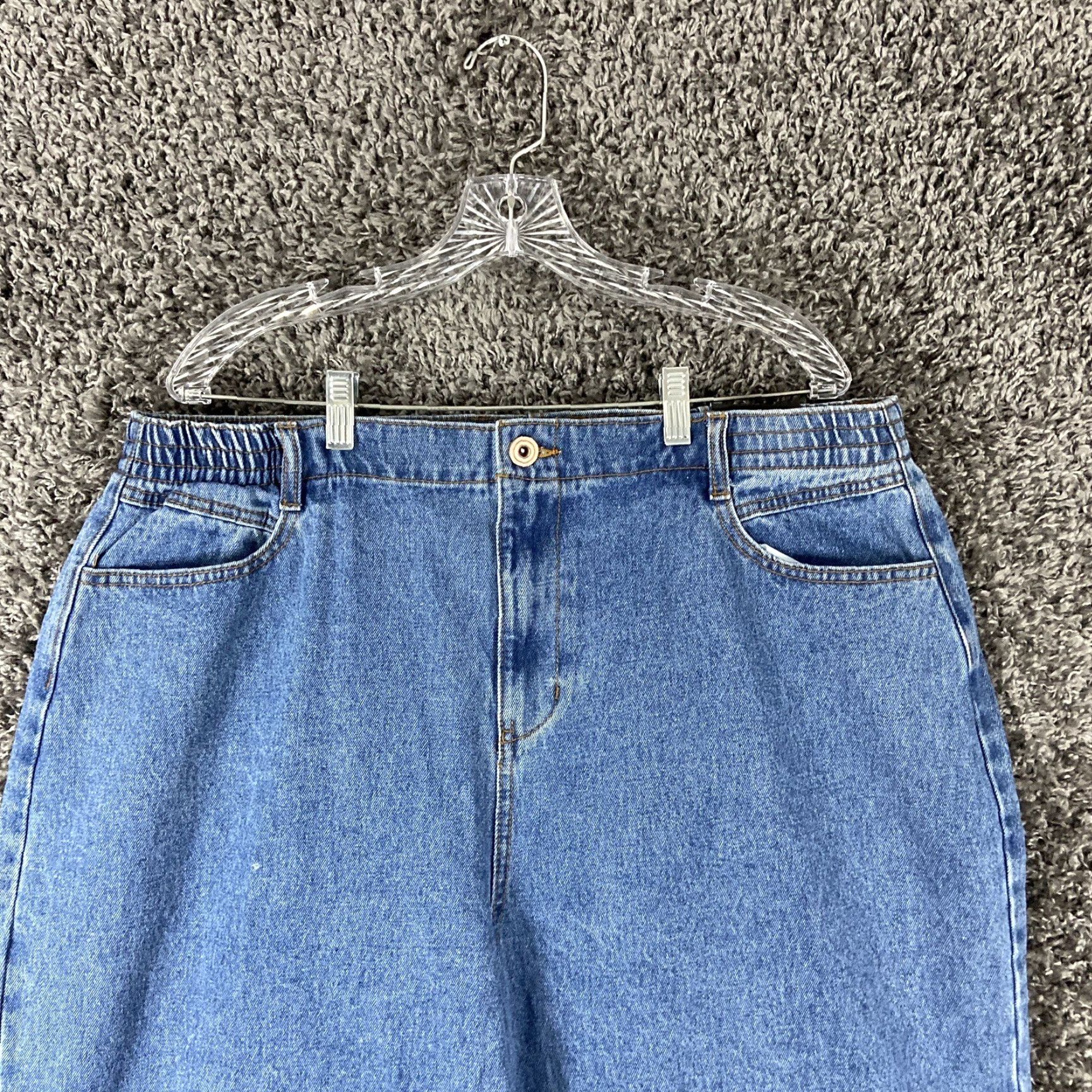 Fashion Nova VINTAGE Fashion Nova Mom Jeans Women's 16 Blue Easy Waist Casual Denim Size 38" / US 16 / IT 52 - 4 Thumbnail