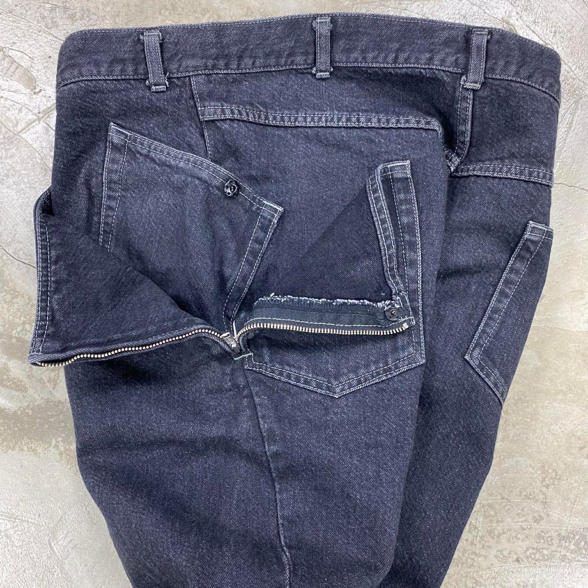 Y's Envelope Patch Pocket Wool Blend Jeans Size US 33 - 6 Thumbnail