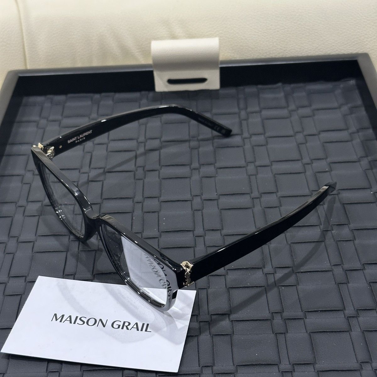 Yves Saint Laurent SAINT LAURENT SL M150/F 001 EYEGLASSES Size ONE SIZE - 3 Thumbnail