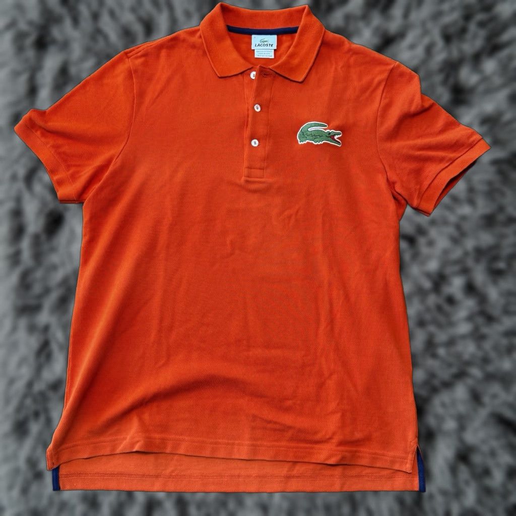 Lacoste Lacoste Polo Shirt Men Size 4 Orange Green Crocodile Sport Regular Short Sleeve Size US S / EU 44-46 / 1 - 1 Thumbnail