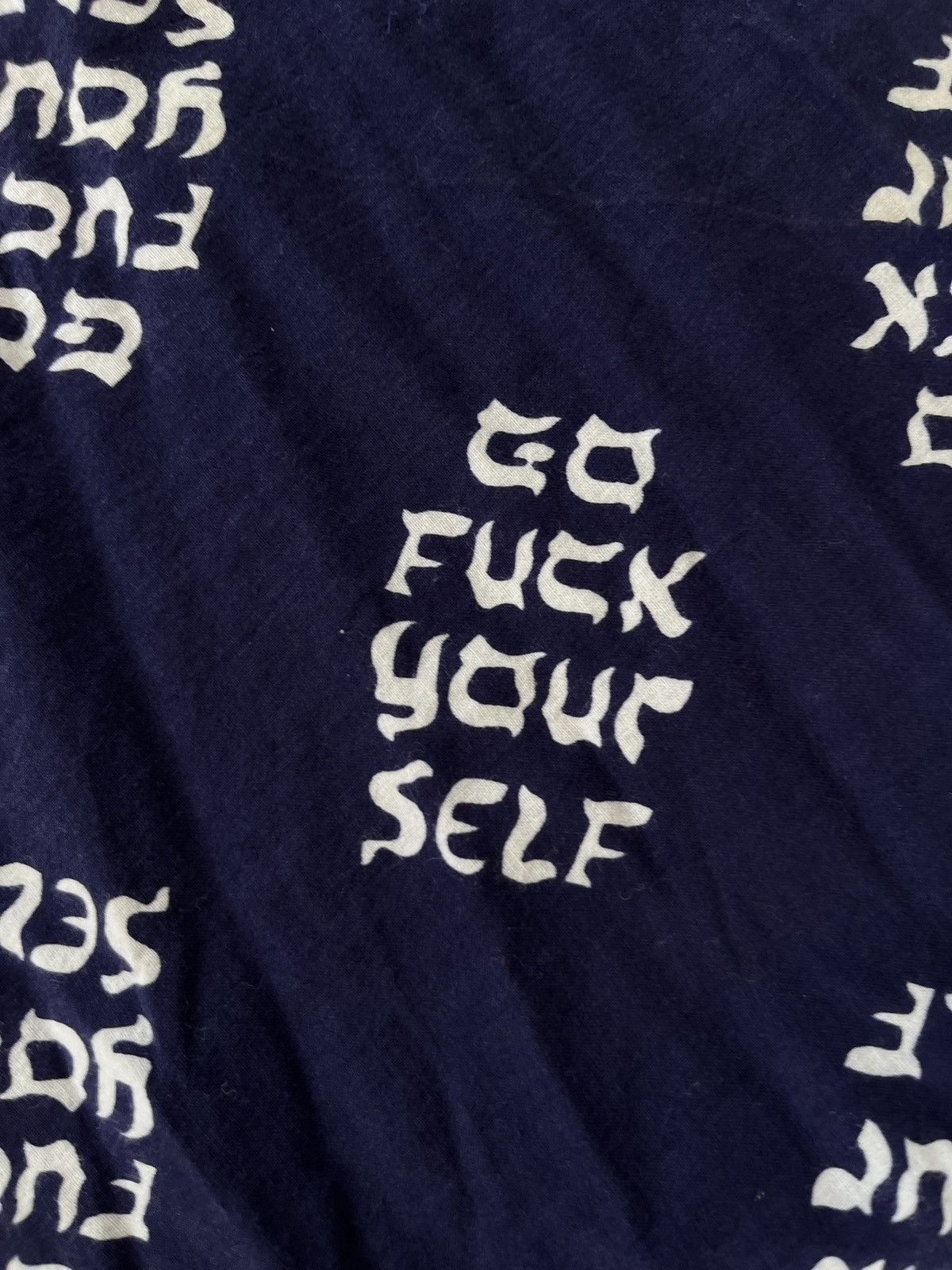 Supreme Supreme go fuck yourself bandana Size ONE SIZE - 3 Thumbnail