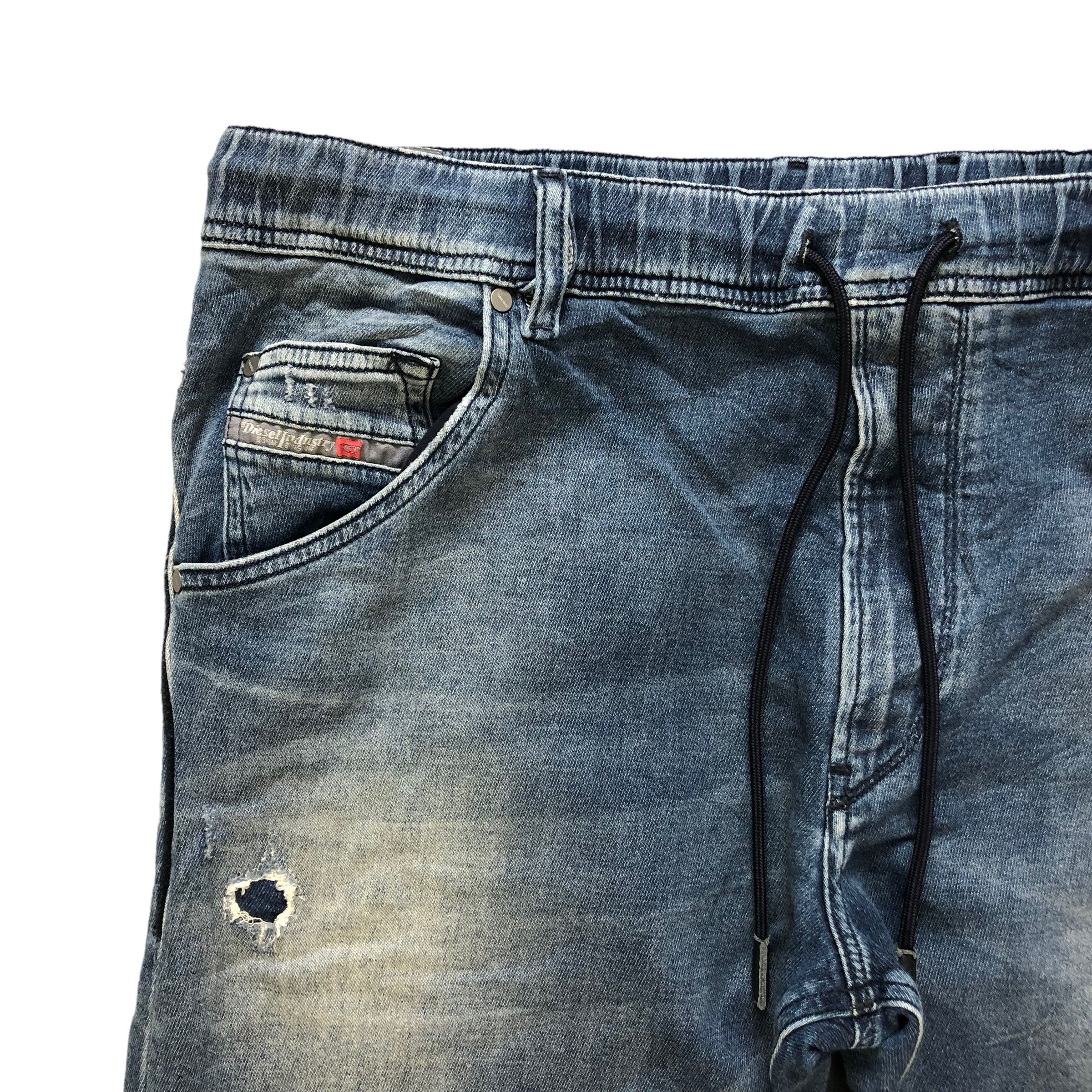 Diesel RARE DIESEL DENIM + SWEATPANTS HYBRID DENIM PANTS #7284-125 Size US 36 / EU 52 - 3 Thumbnail
