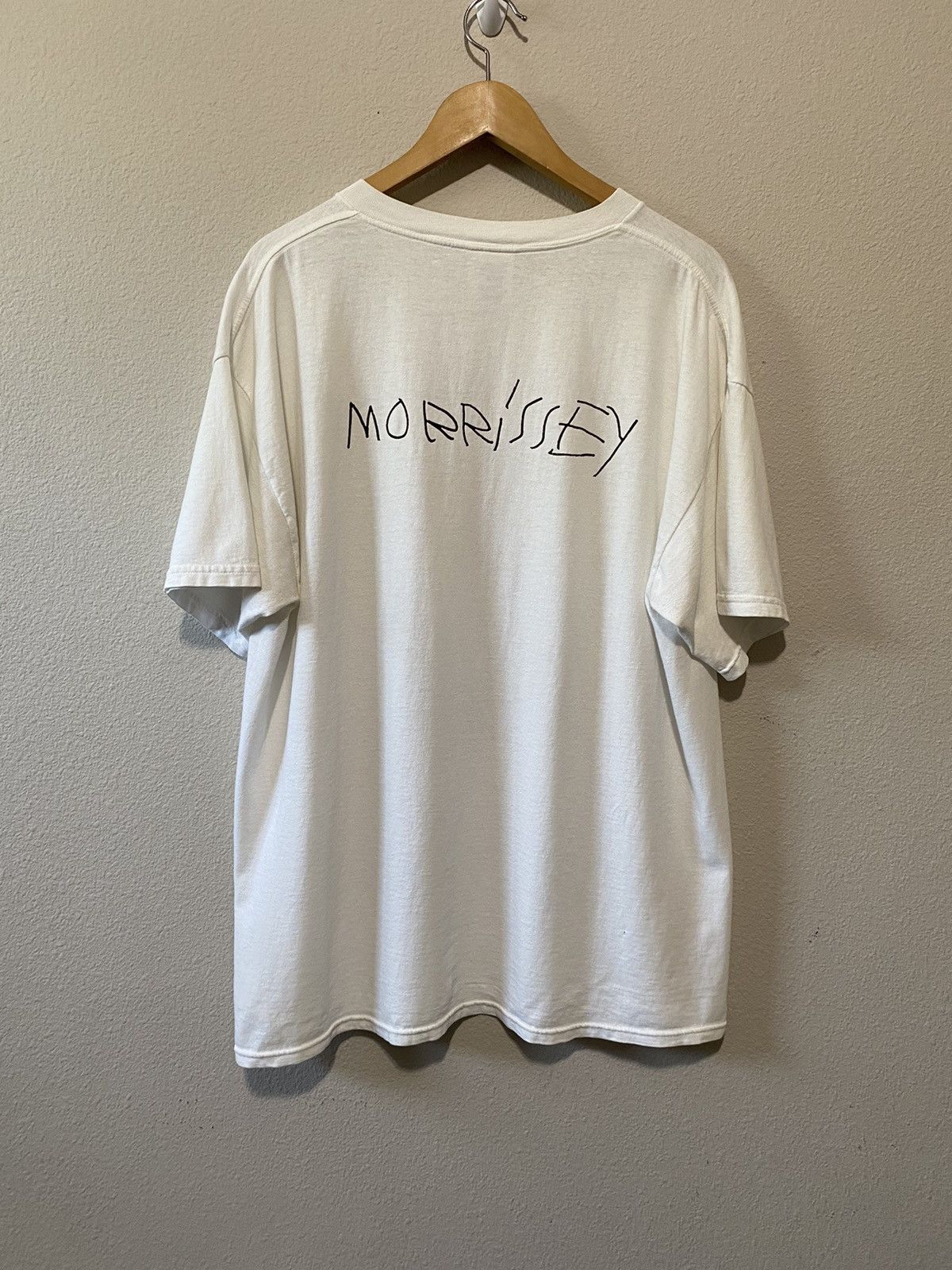 Band Tees × Vintage Vintage 90s Morrissey Band Tee RARE Design Tultex Size XL Size US XL / EU 56 / 4 - 2 Thumbnail