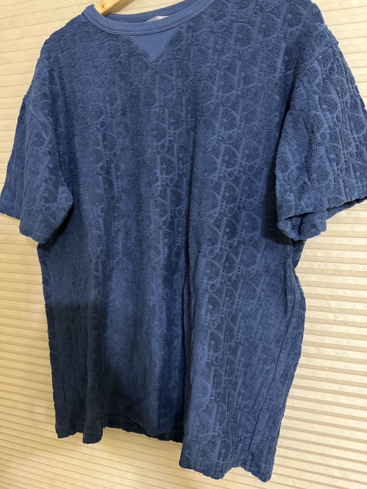 Dior Christian Dior Blue Towel Short Sleeve Size US M / EU 48-50 / 2 - 4 Thumbnail