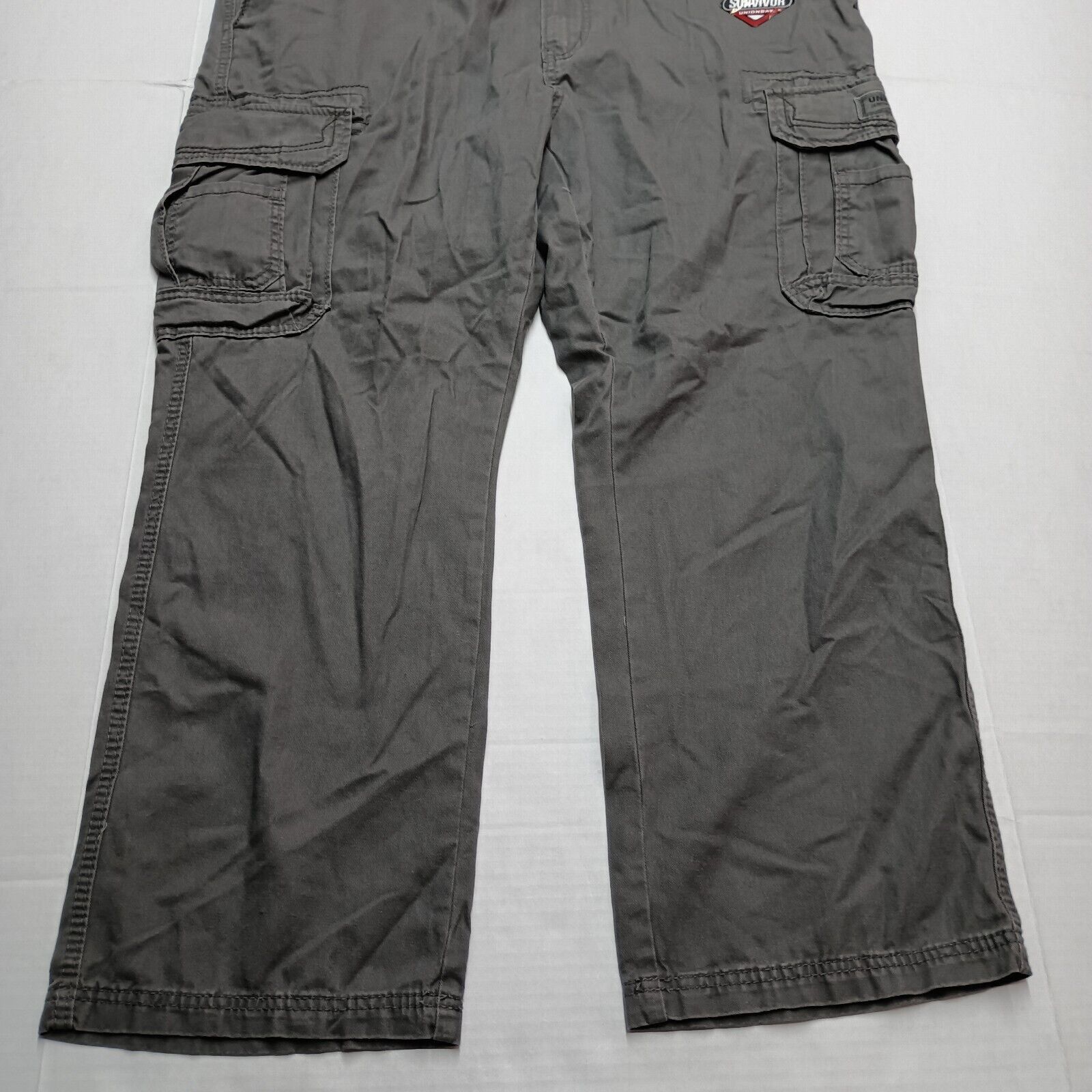 UNIONBAY Union Bay Cargo Pants Men's 44x30 Gray Goose + Belt Hiking Size US 44 / EU 60 - 3 Thumbnail