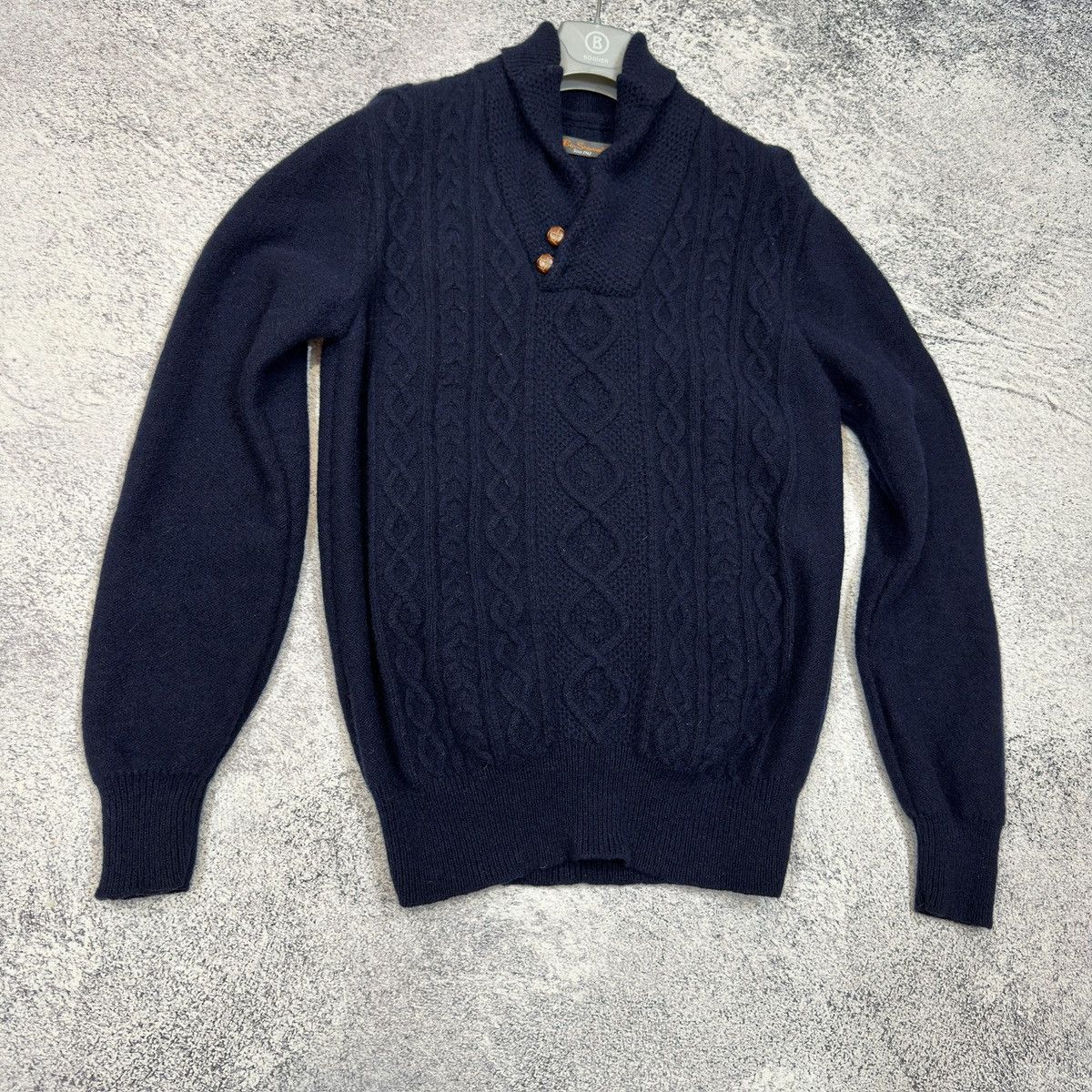 Ben Sherman Ben Sherman Wool Sweater Shawl Collar M size Size US M / EU 48-50 / 2 - 2 Thumbnail