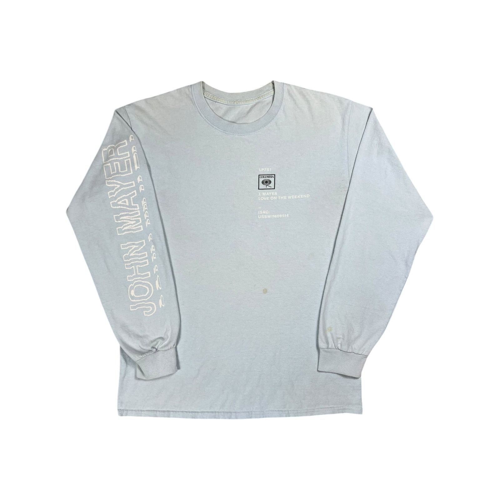 Band Tees John Mayer Love On The Weekend Columbia Records long sleeve Size US S / EU 44-46 / 1 - 1 Thumbnail
