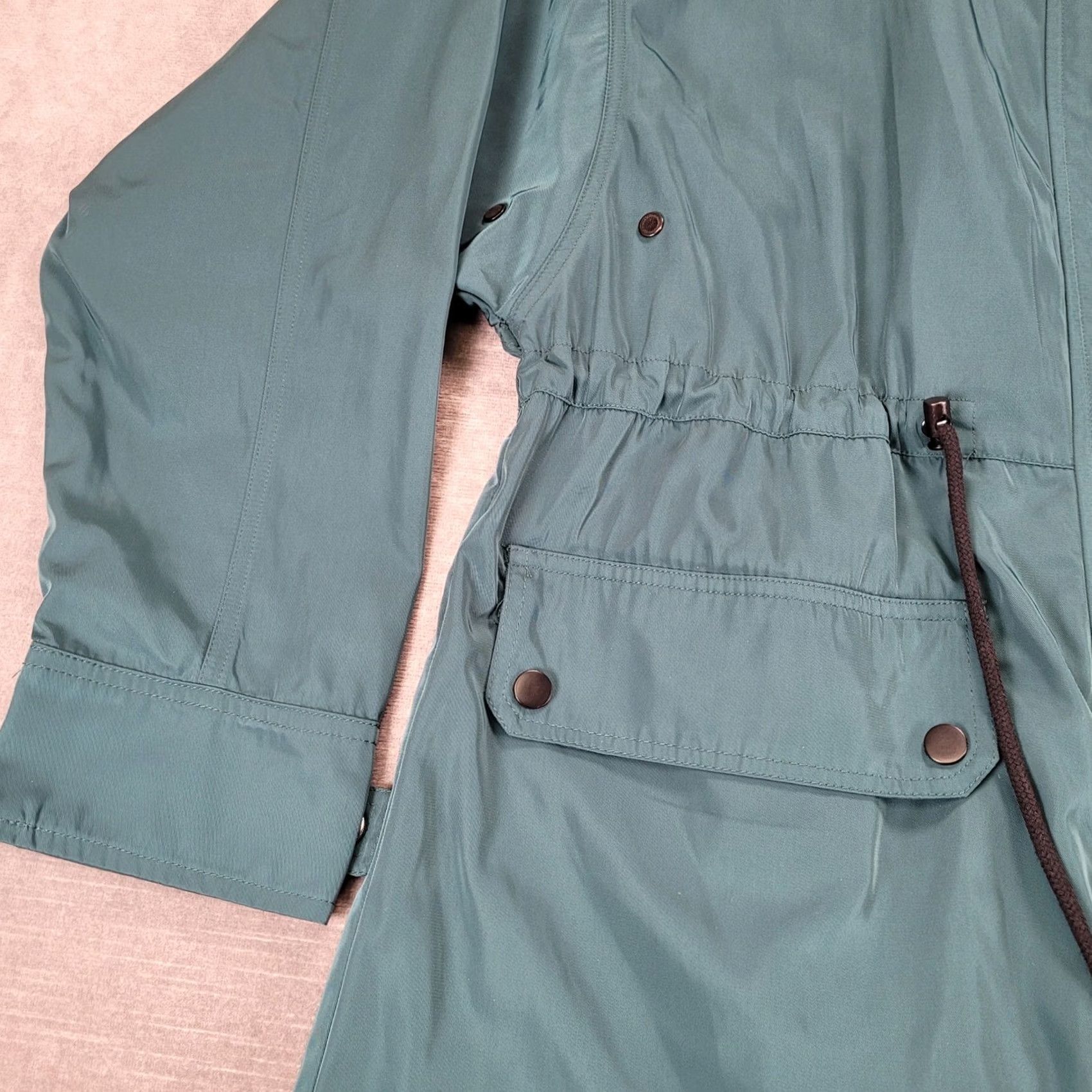 7 For All Mankind 7 For All Mankind Men's Teal Anorak Jacket Hooded Drawstring Waist Size M Size US M / EU 48-50 / 2 - 7 Thumbnail