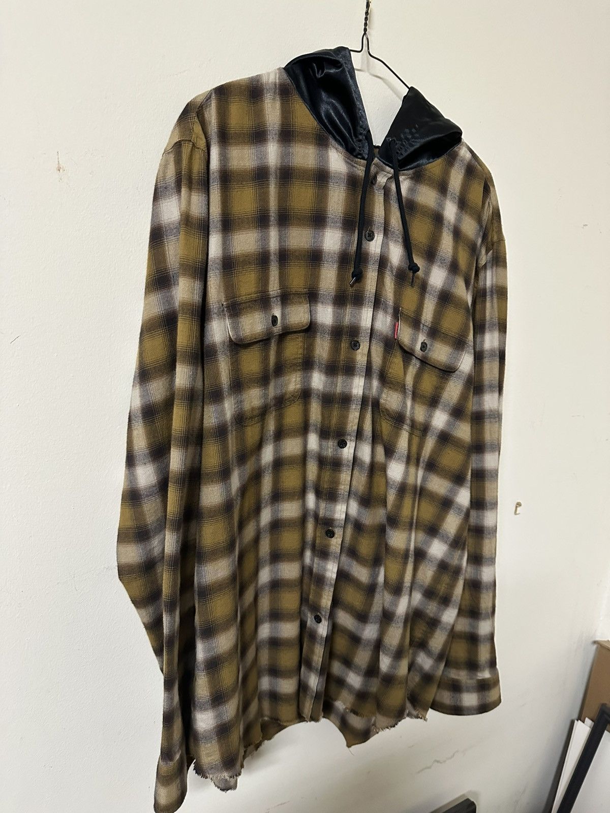 Supreme × Undercover Supreme Undercover Bear Satin Hooded Flannel 