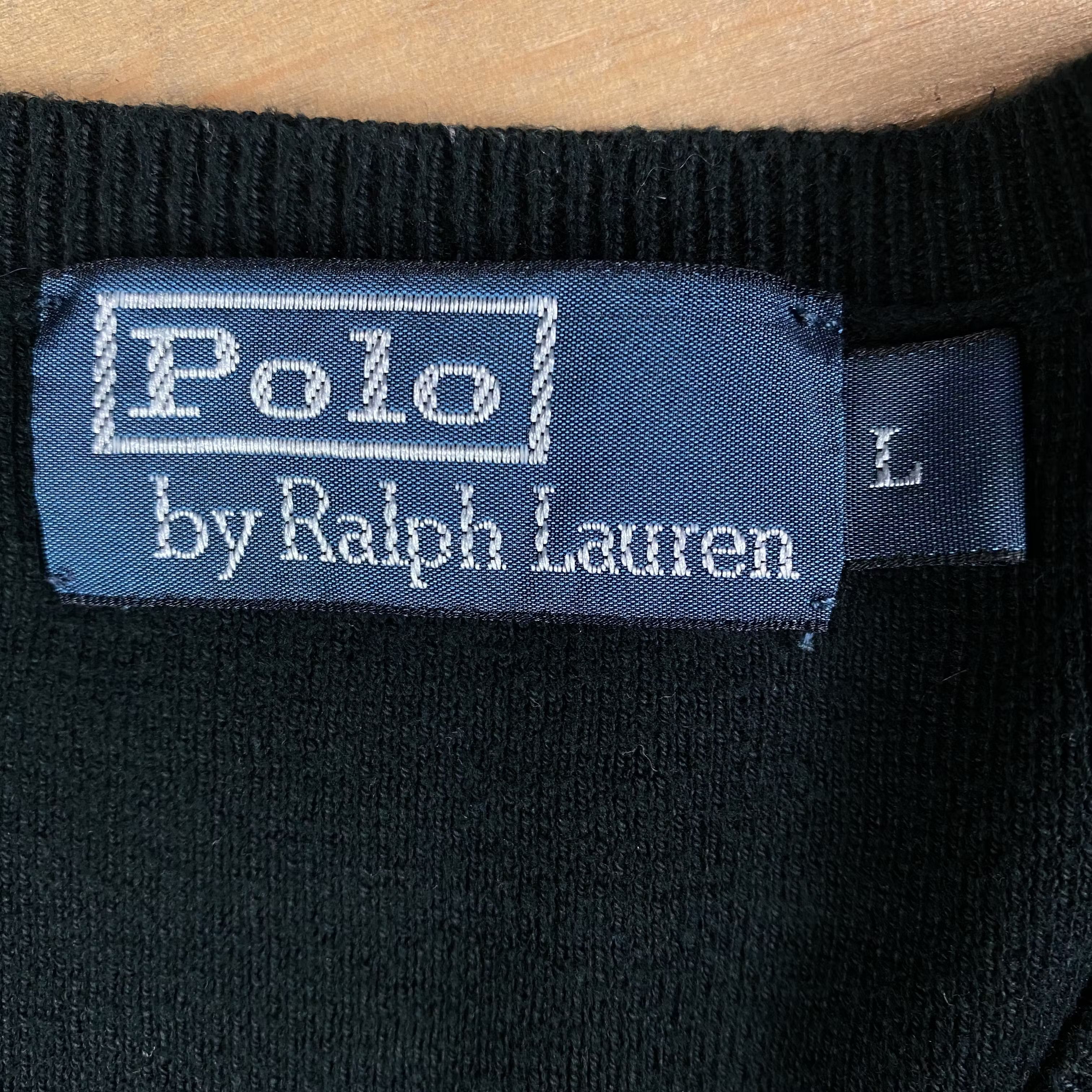 Polo Ralph Lauren × Ralph Lauren × Vintage Mens Jumper V Neck Polo Ralph Lauren Vintage Size L Size US L / EU 52-54 / 3 - 4 Thumbnail