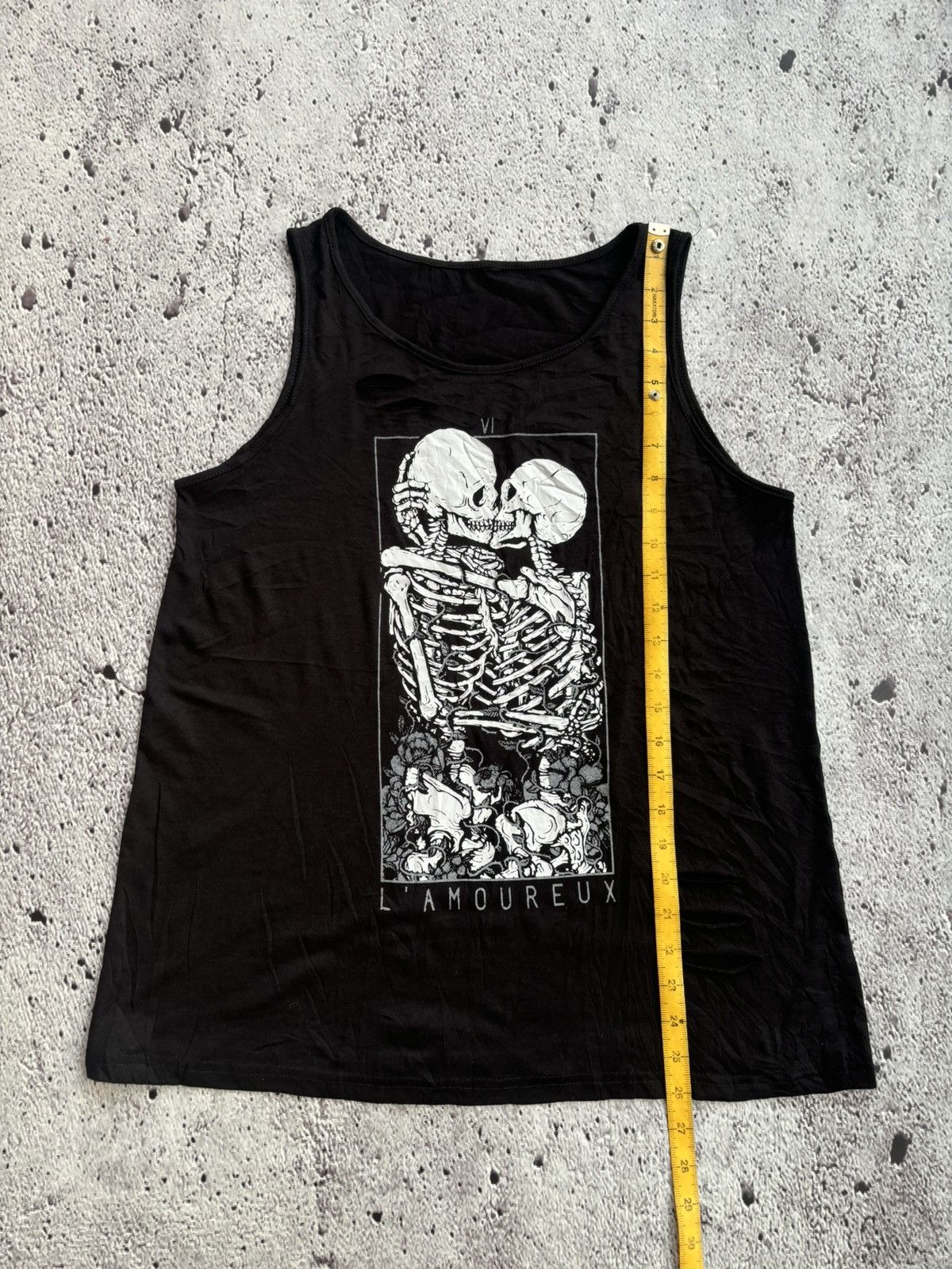 Hysteric Glamour Y2k L' Amoureux Skull punk style tank top Size US L / EU 52-54 / 3 - 6 Thumbnail