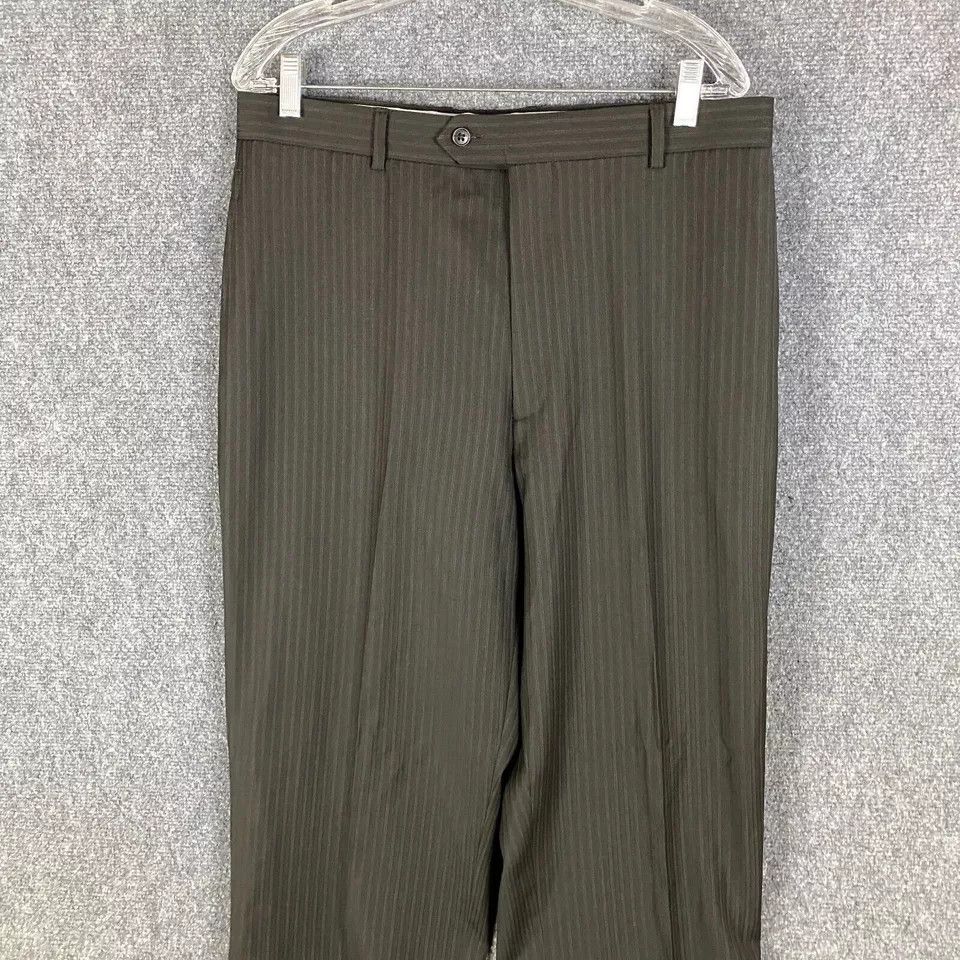 Wilke-Rodriguez Wilke Rodriguez Slacks Men's 42/36 Wool Striped Dress Pants Size US 42 / EU 58 - 2 Thumbnail