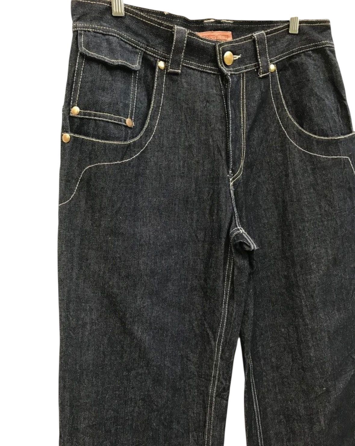 Japanese Brand Octopus Army Streetwear Buckle Back Denim Pants Size US 32 / EU 48 - 4 Thumbnail