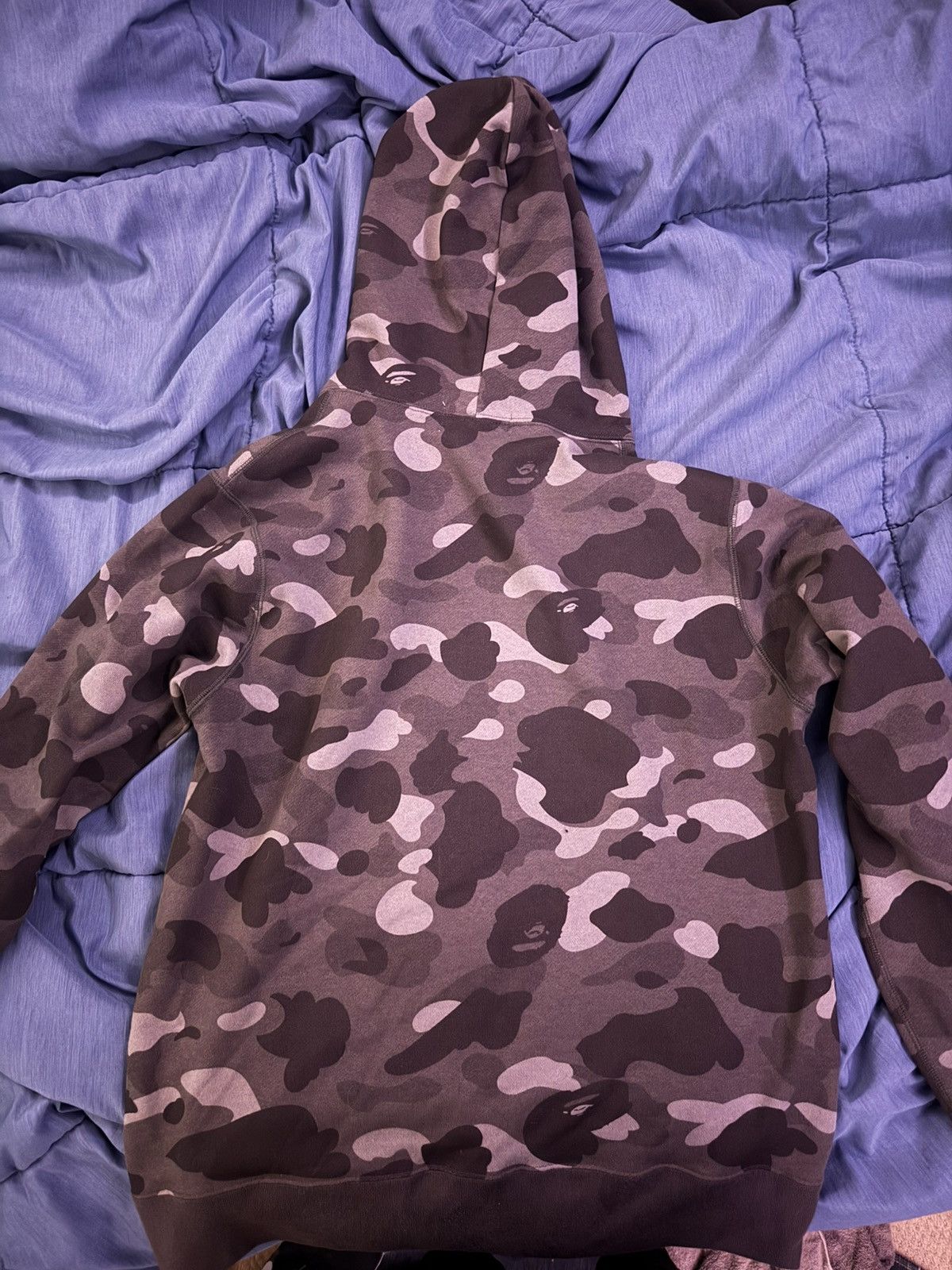 Bape Black camo Bape pullover hoodie Size US M / EU 48-50 / 2 - 2 Thumbnail