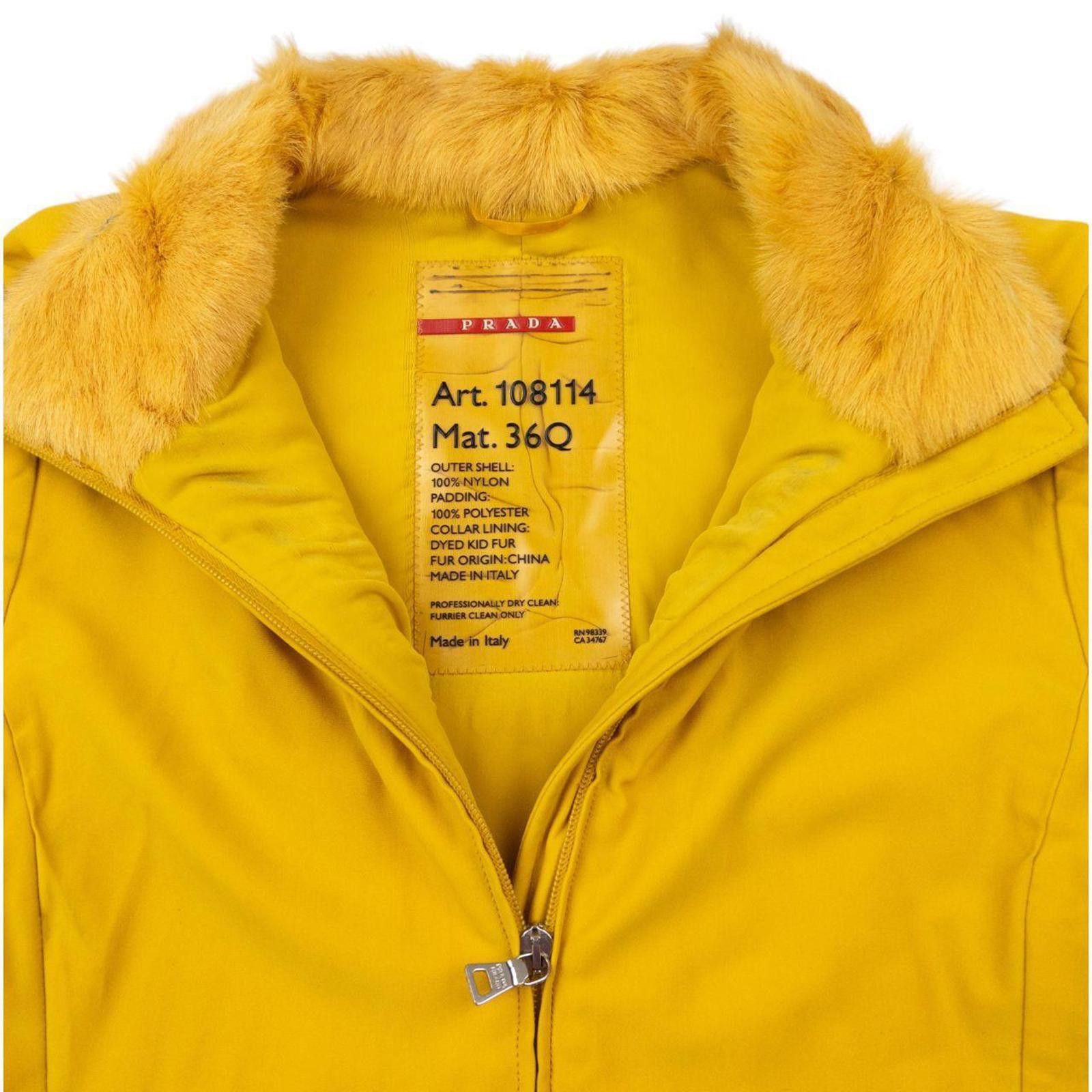 Prada Vintage 2000s Prada Sport Fur Collar Jacket Womens Size M Size US M / EU 48-50 / 2 - 3 Thumbnail