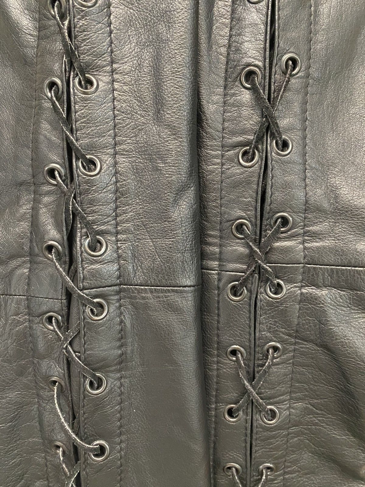 Raf Simons AW98 Leather Lace-up Pants Size US 32 / EU 48 - 9 Thumbnail
