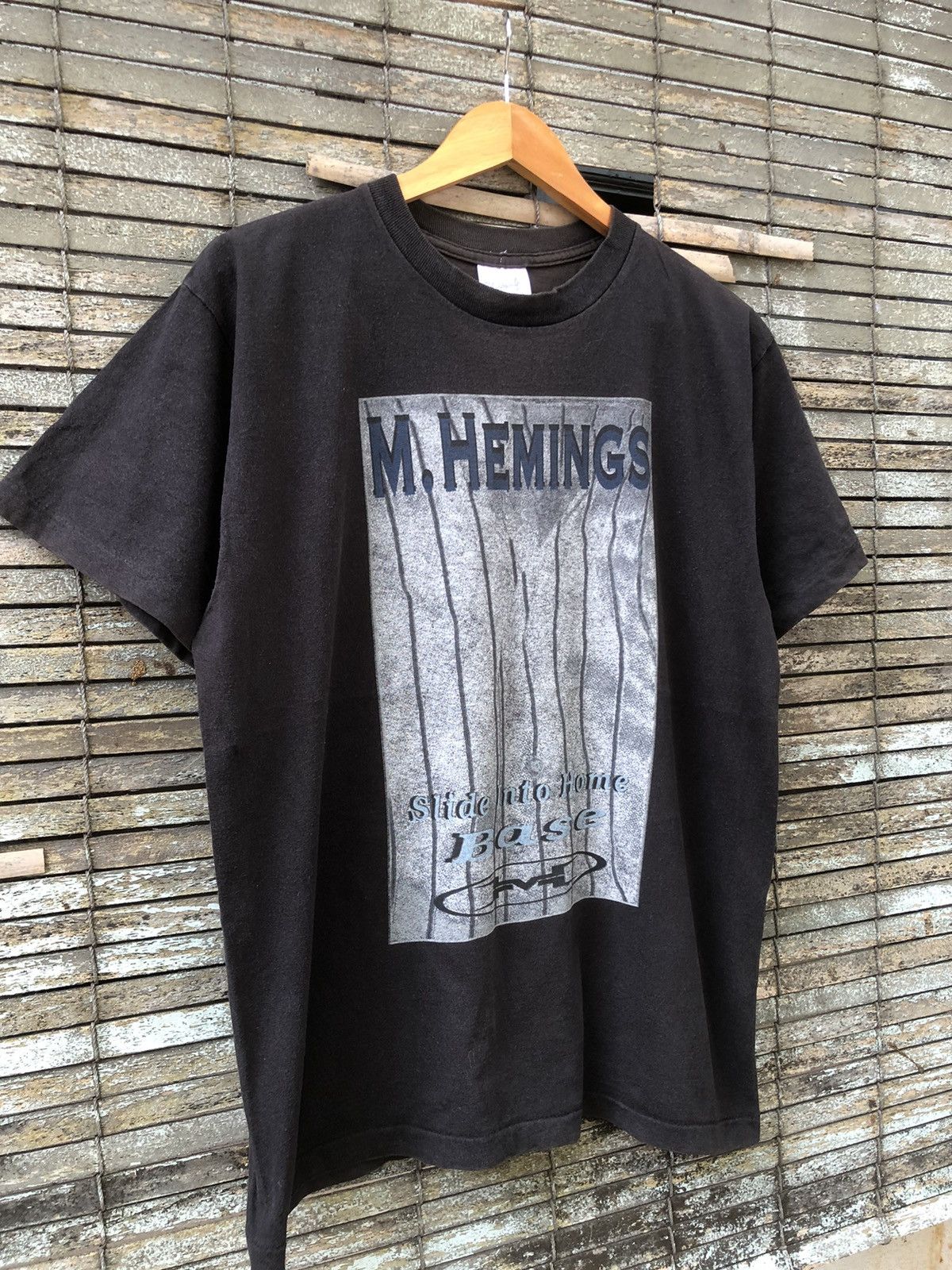 Band Tees × Vintage RARE Vintage 90s M.Hemings Slide Into Home Bass FMC Tee Size US L / EU 52-54 / 3 - 3 Thumbnail