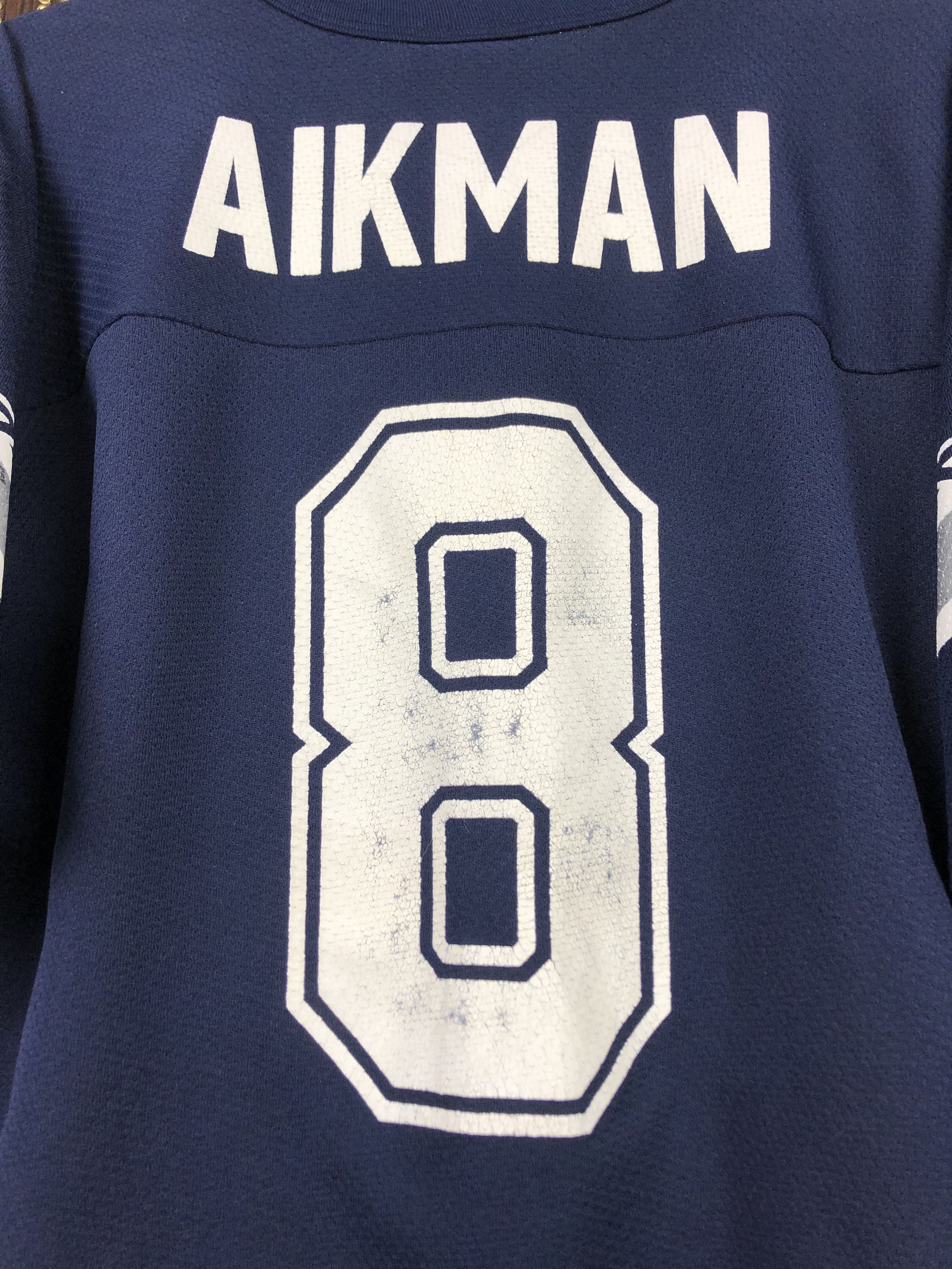 NFL × Vintage Vintage 90's Troy Aikman #8 Dallas Cowboys NFL Jersey Shirt Size US M / EU 48-50 / 2 - 12 Thumbnail