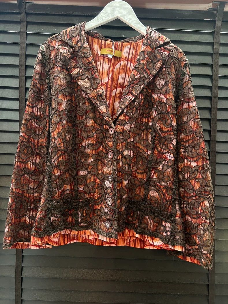 Kenzo Kenzo Floral lace vintage coat second-hand suit Size XS / US 0-2 / IT 36-38 - 1 Thumbnail