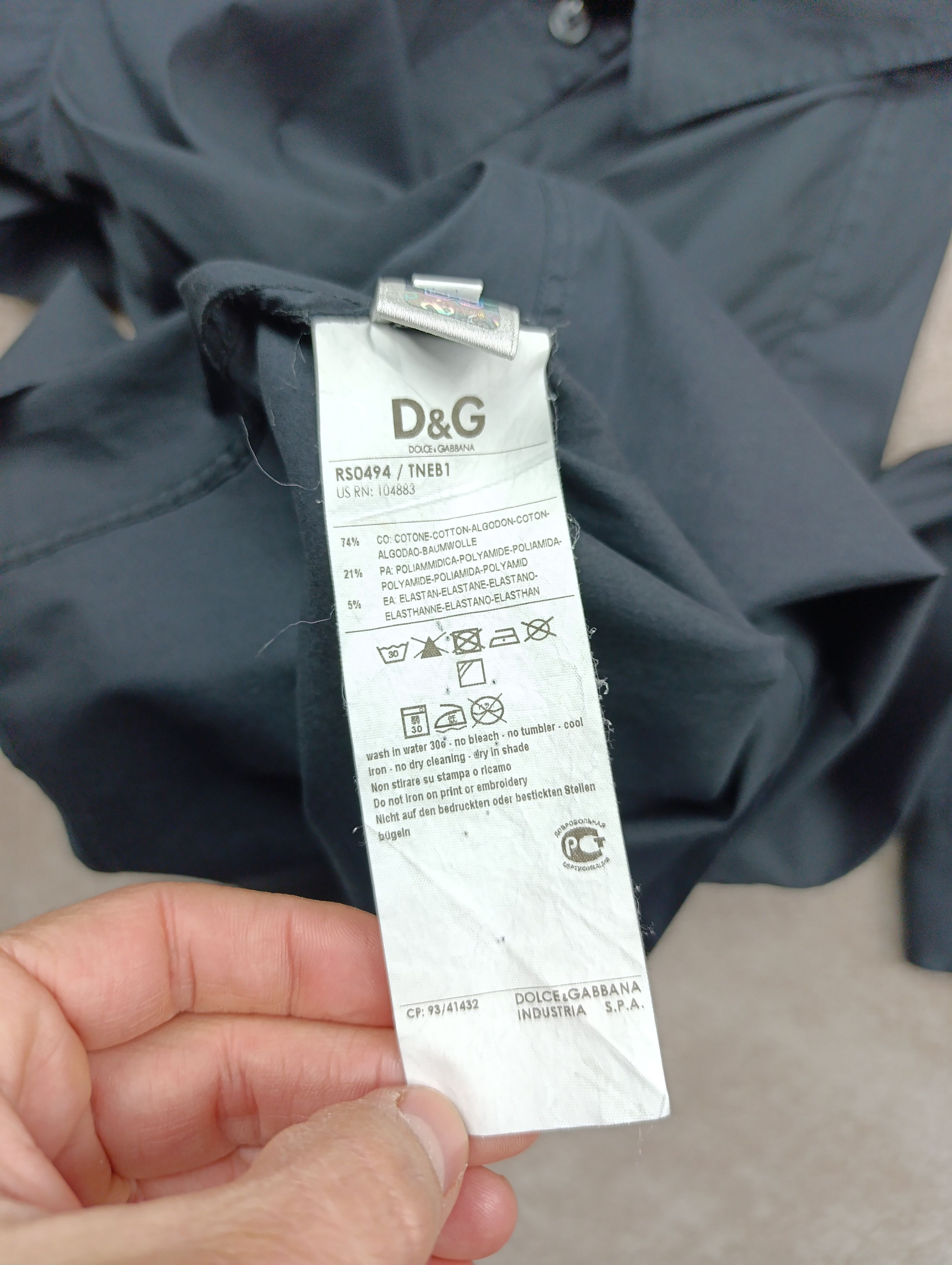 Dolce & Gabbana DOLCE & GABBANA VINTAGE D&G SLIM BLACK SHIRT BUTTON UP MINI Size US M / EU 48-50 / 2 - 16 Thumbnail